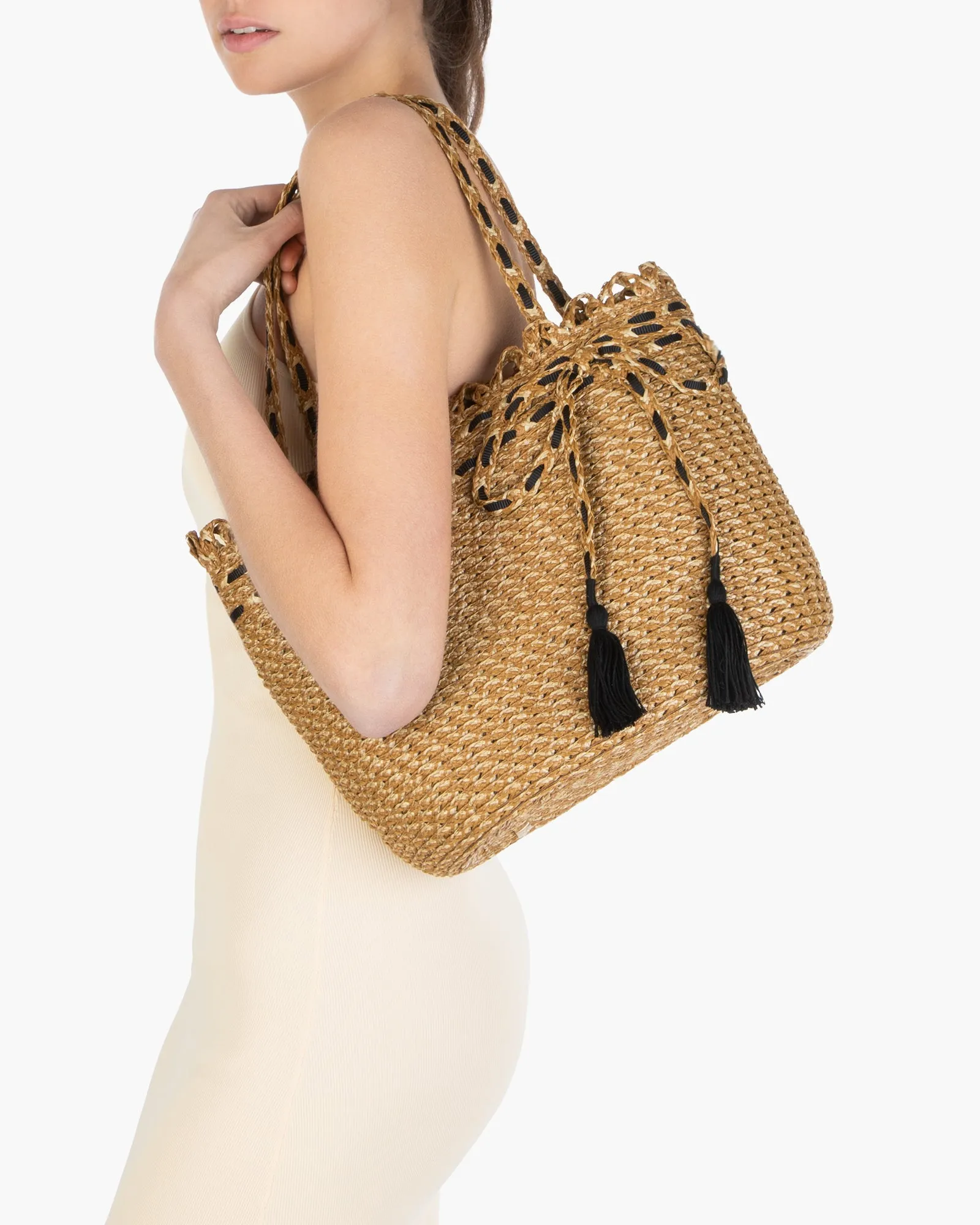 Squishee® St.Tropez Straw Tote sold by Eric Javits product image thumbnail 2
