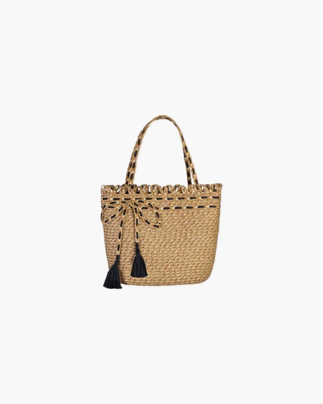 Squishee® St.Tropez Straw Tote made by Eric Javits