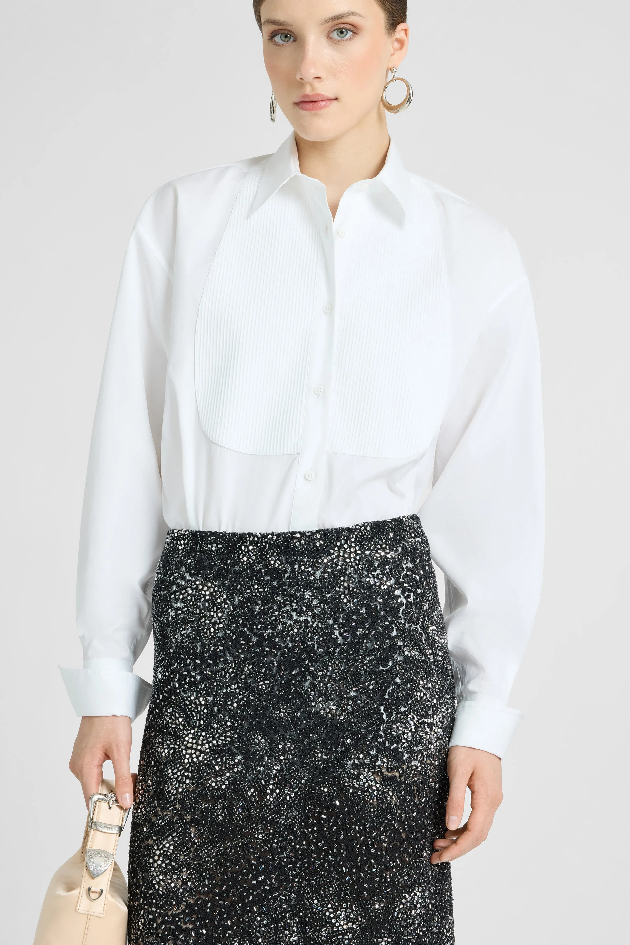 Cotton poplin shirt sold by Ermanno Scervino product image thumbnail 2