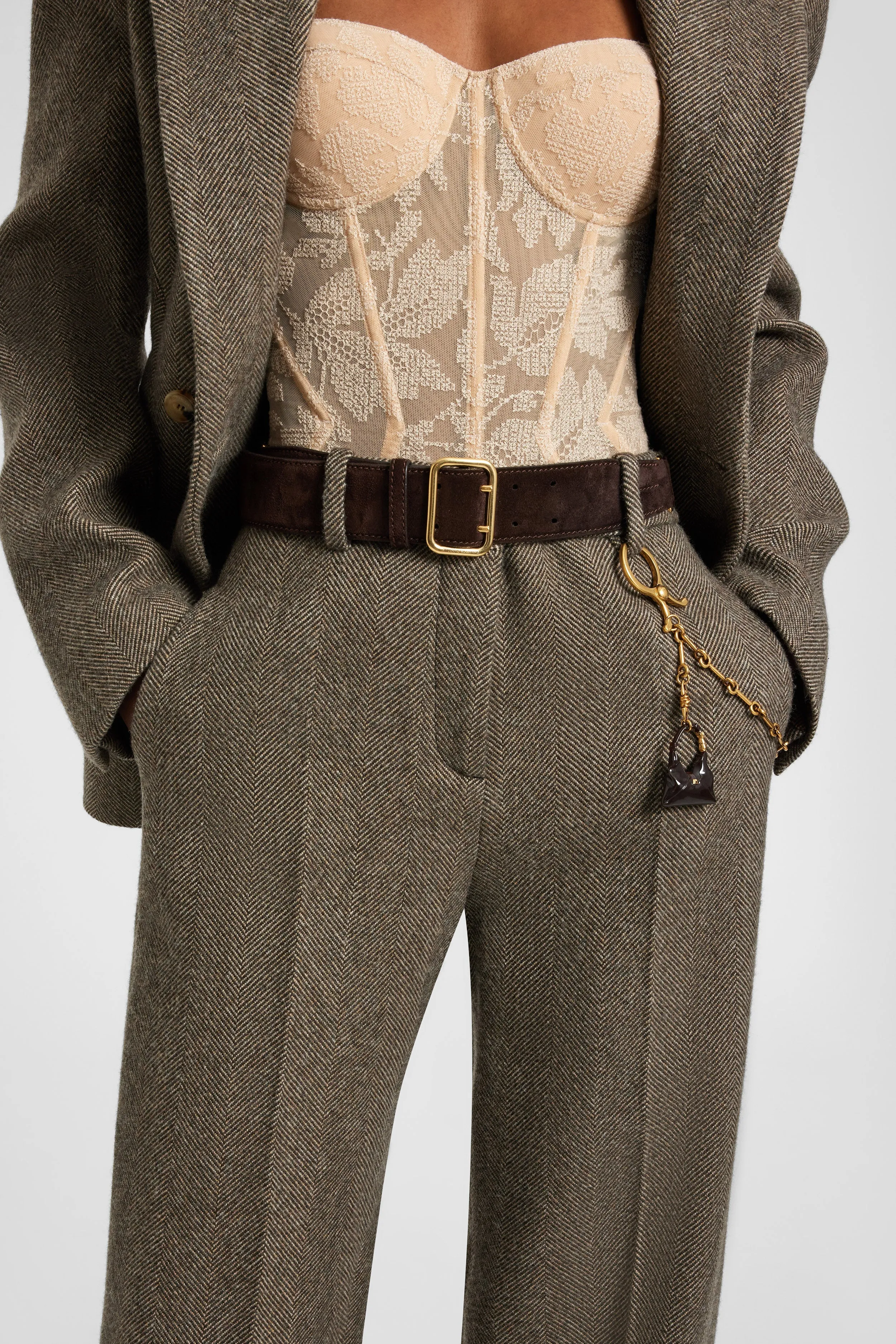 Vintage-effect leather belt sold by Ermanno Scervino product image thumbnail 2