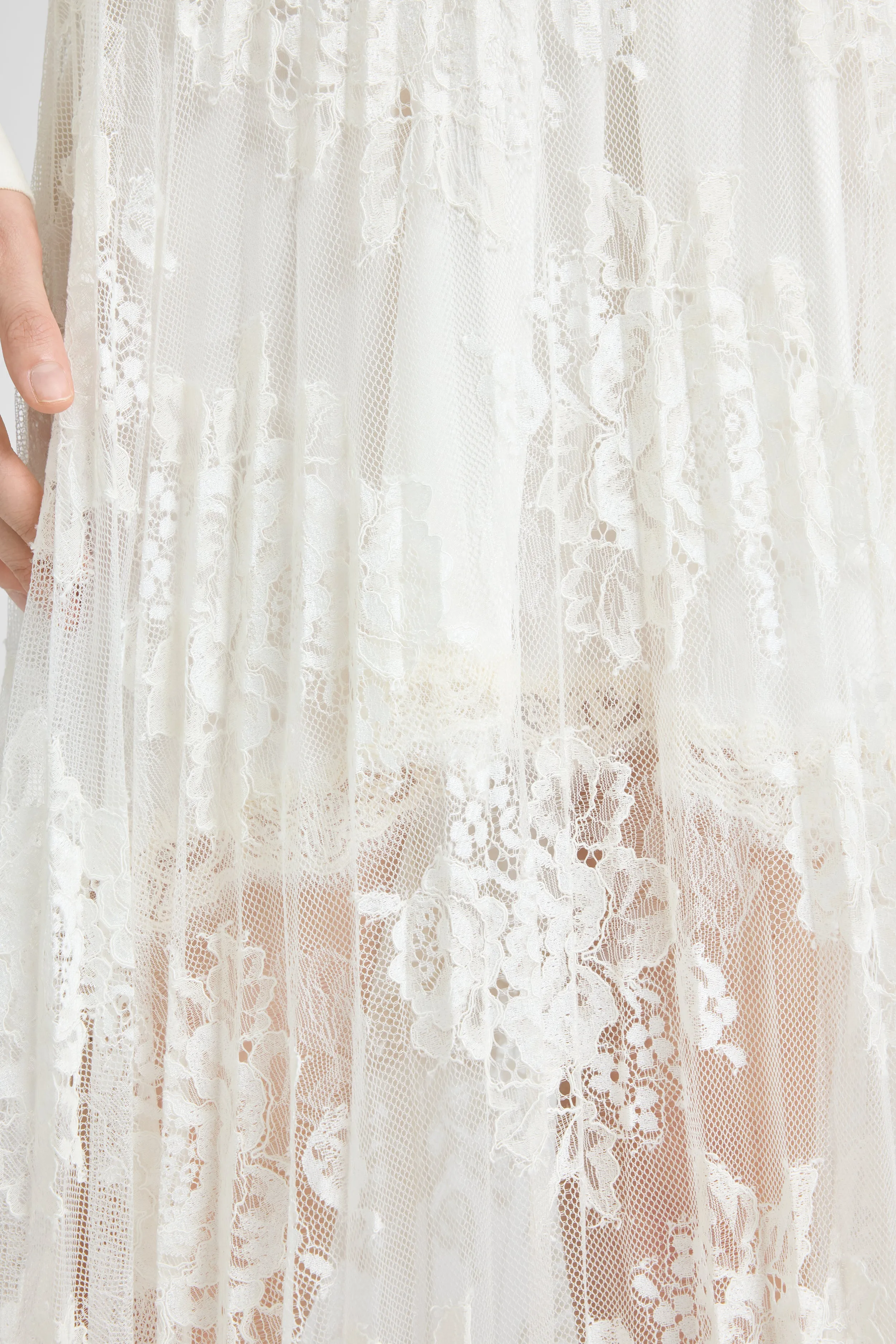 Midi lace skirt with slip sold by Ermanno Scervino product image thumbnail 4