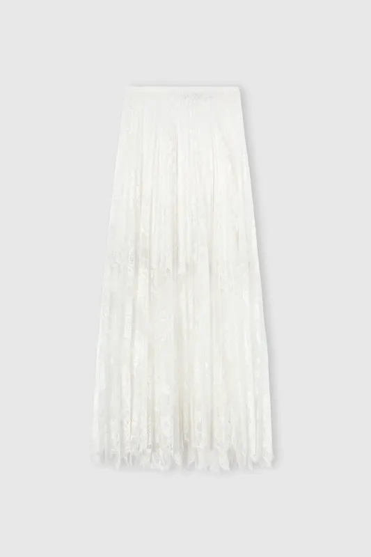 Midi lace skirt with slip sold by Ermanno Scervino