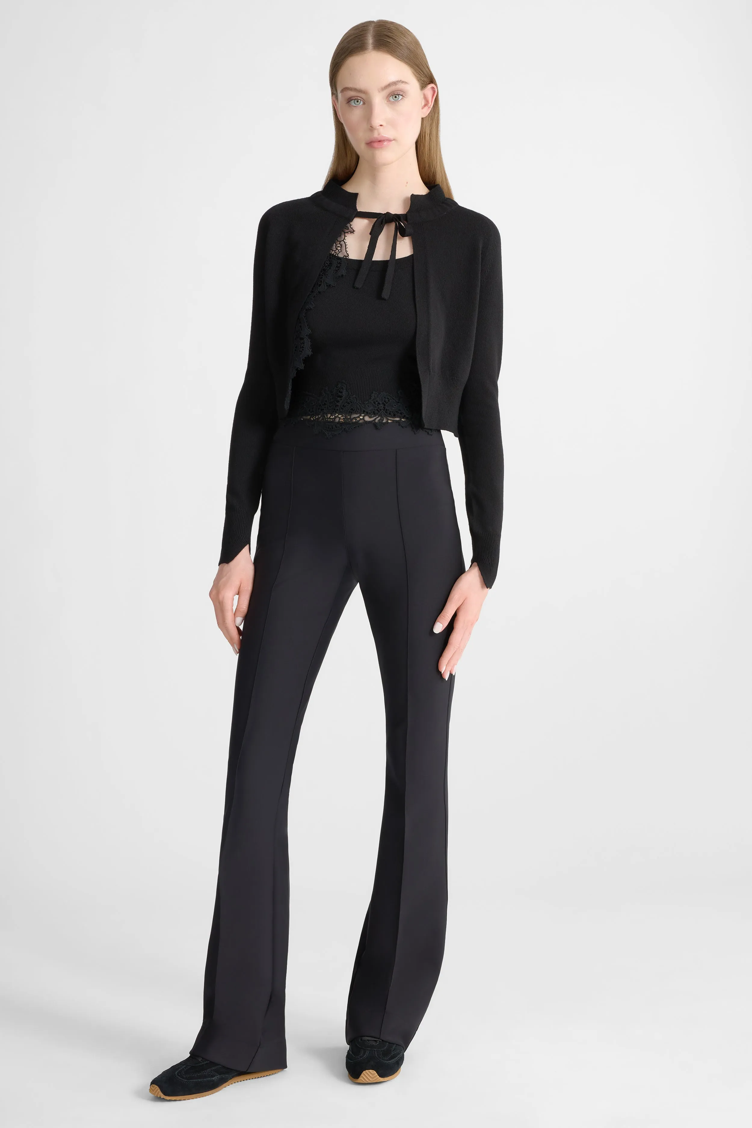 Flared trousers in double jersey sold by Ermanno Scervino product image thumbnail 2