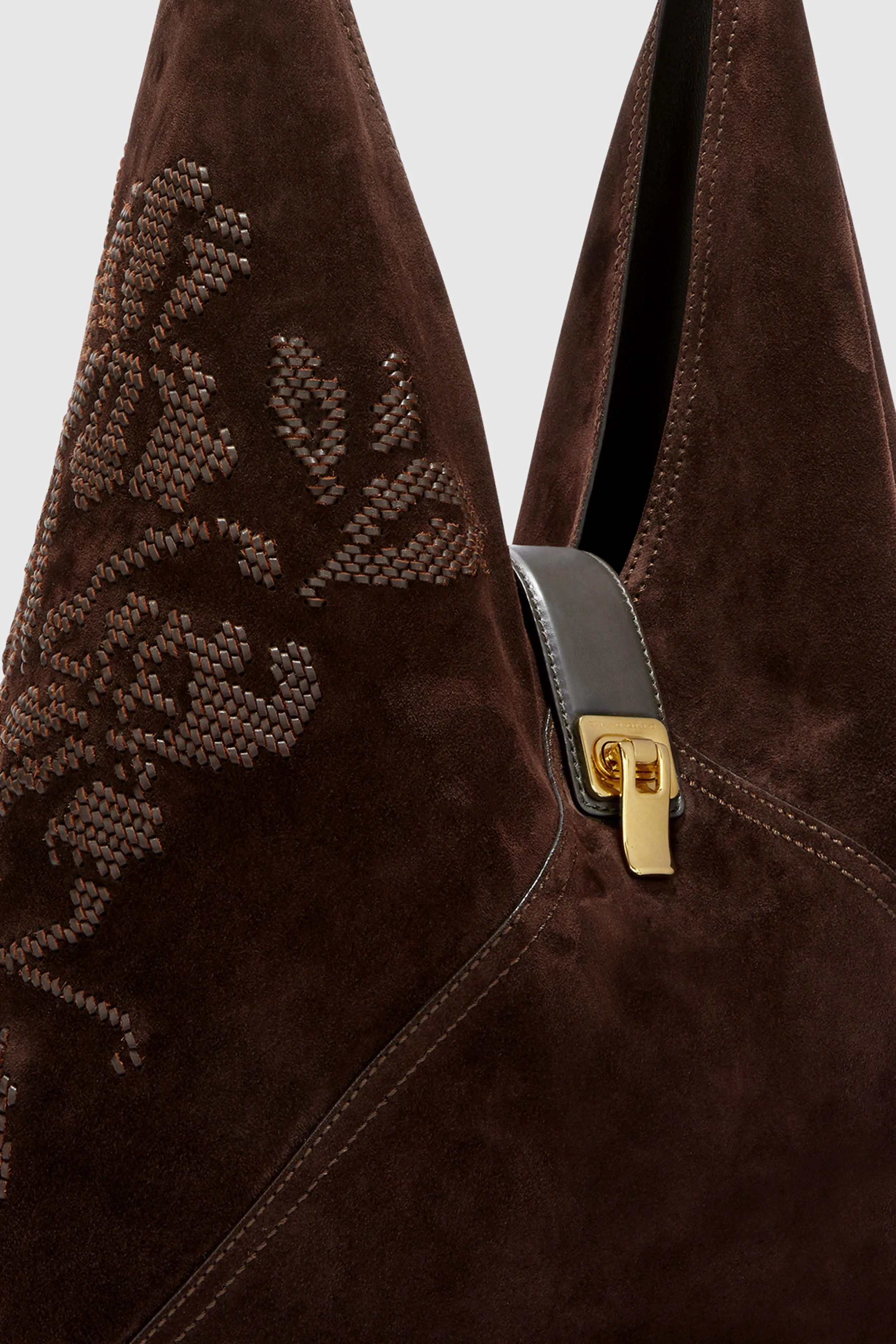 Dudu large embroidered in suede sold by Ermanno Scervino product image thumbnail 5