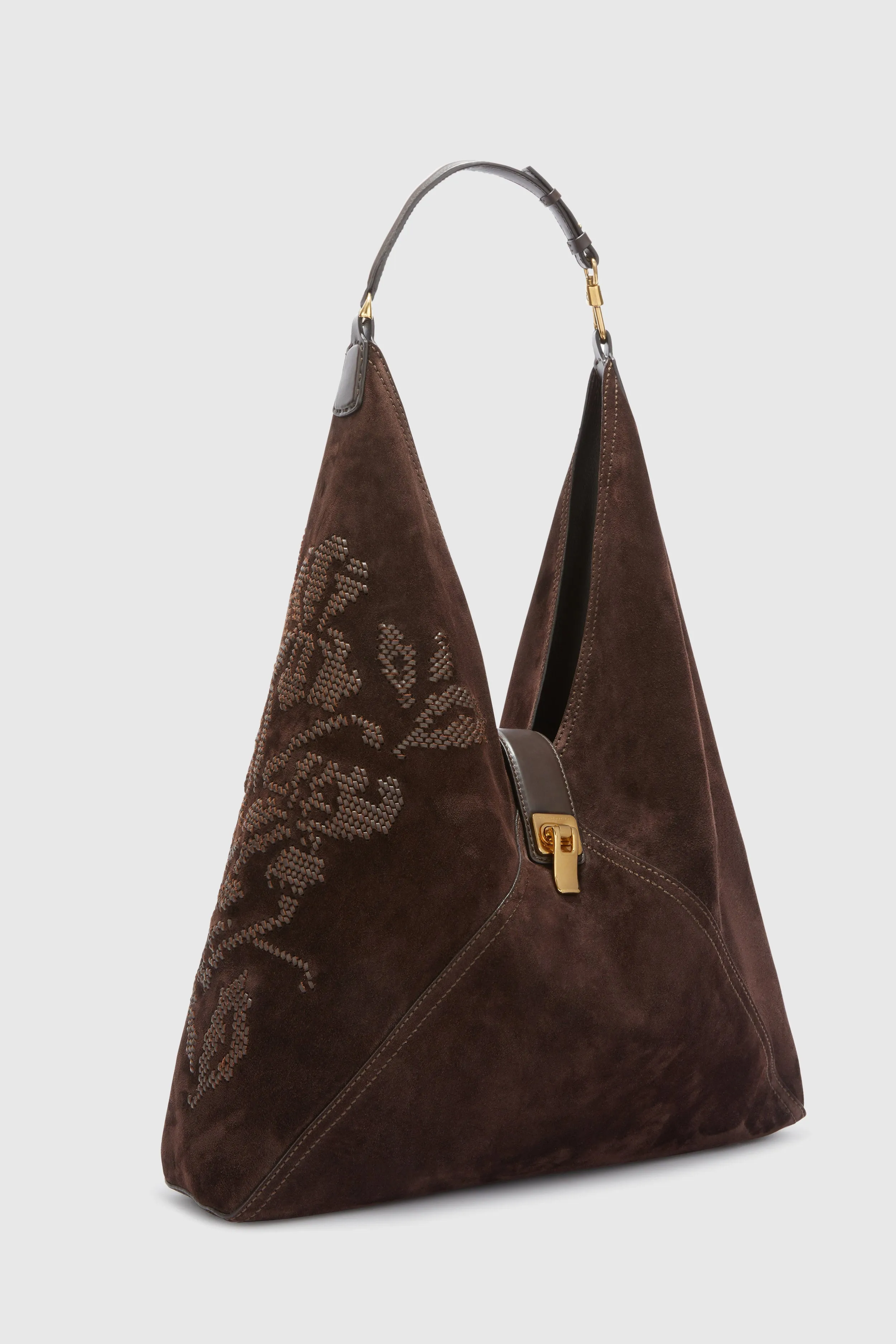 Dudu large embroidered in suede sold by Ermanno Scervino product image thumbnail 3