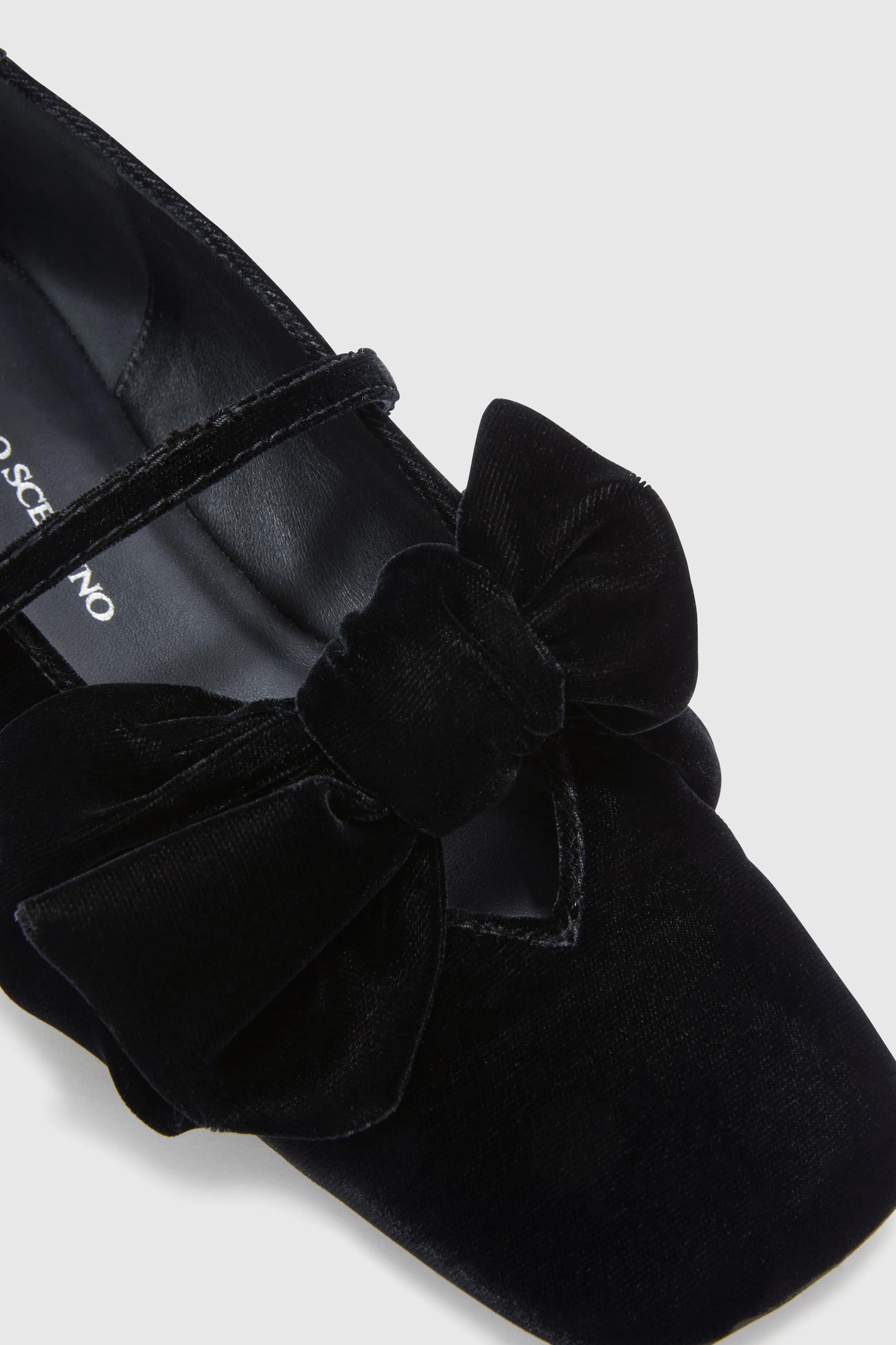 Velvet ballerina with oversized bow sold by Ermanno Scervino product image thumbnail 5