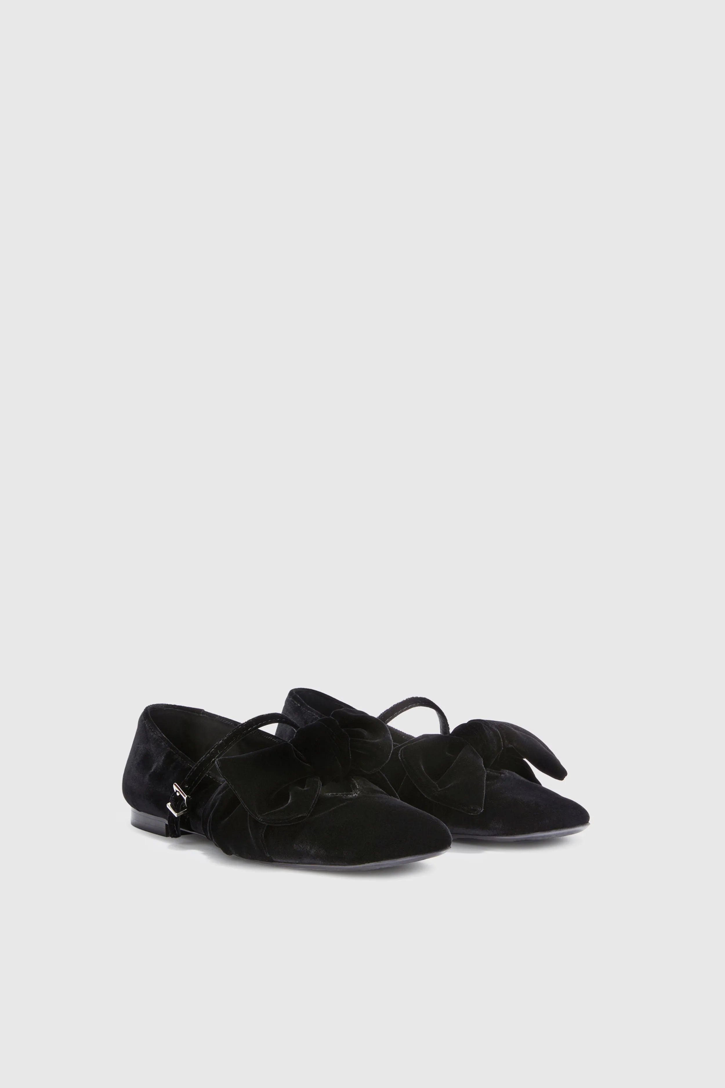 Velvet ballerina with oversized bow sold by Ermanno Scervino product image thumbnail 3