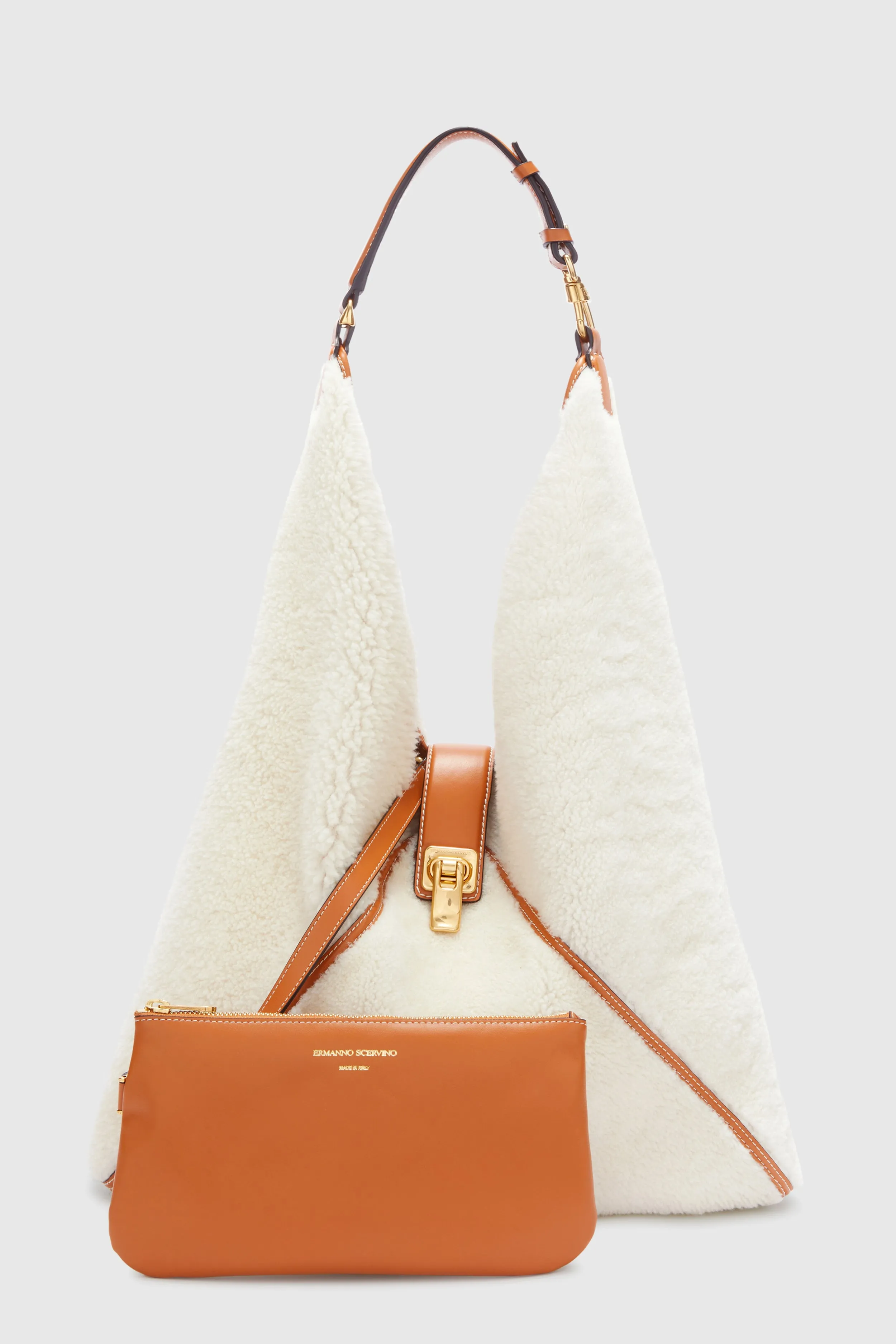 Dudu large in shearling sold by Ermanno Scervino product image thumbnail 4