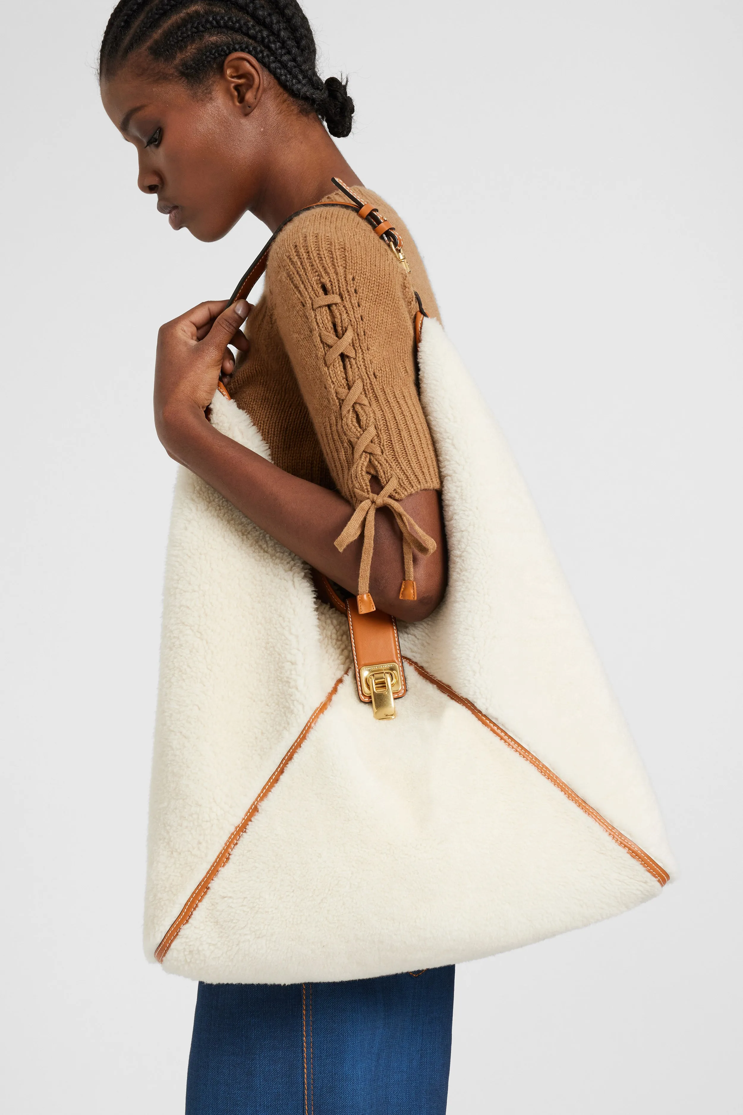 Dudu large in shearling sold by Ermanno Scervino product image thumbnail 2