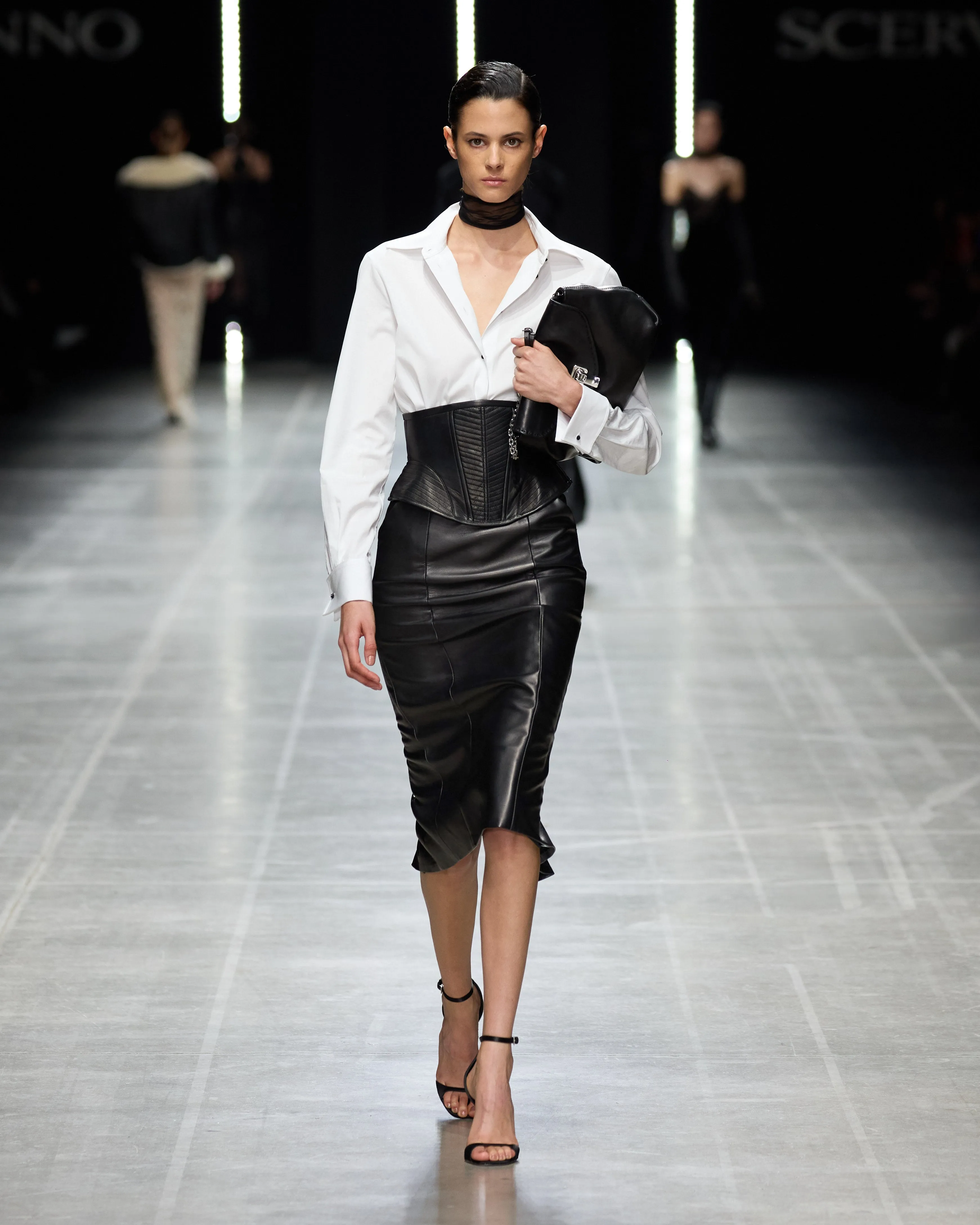 Leather sheath skirt sold by Ermanno Scervino product image thumbnail 5
