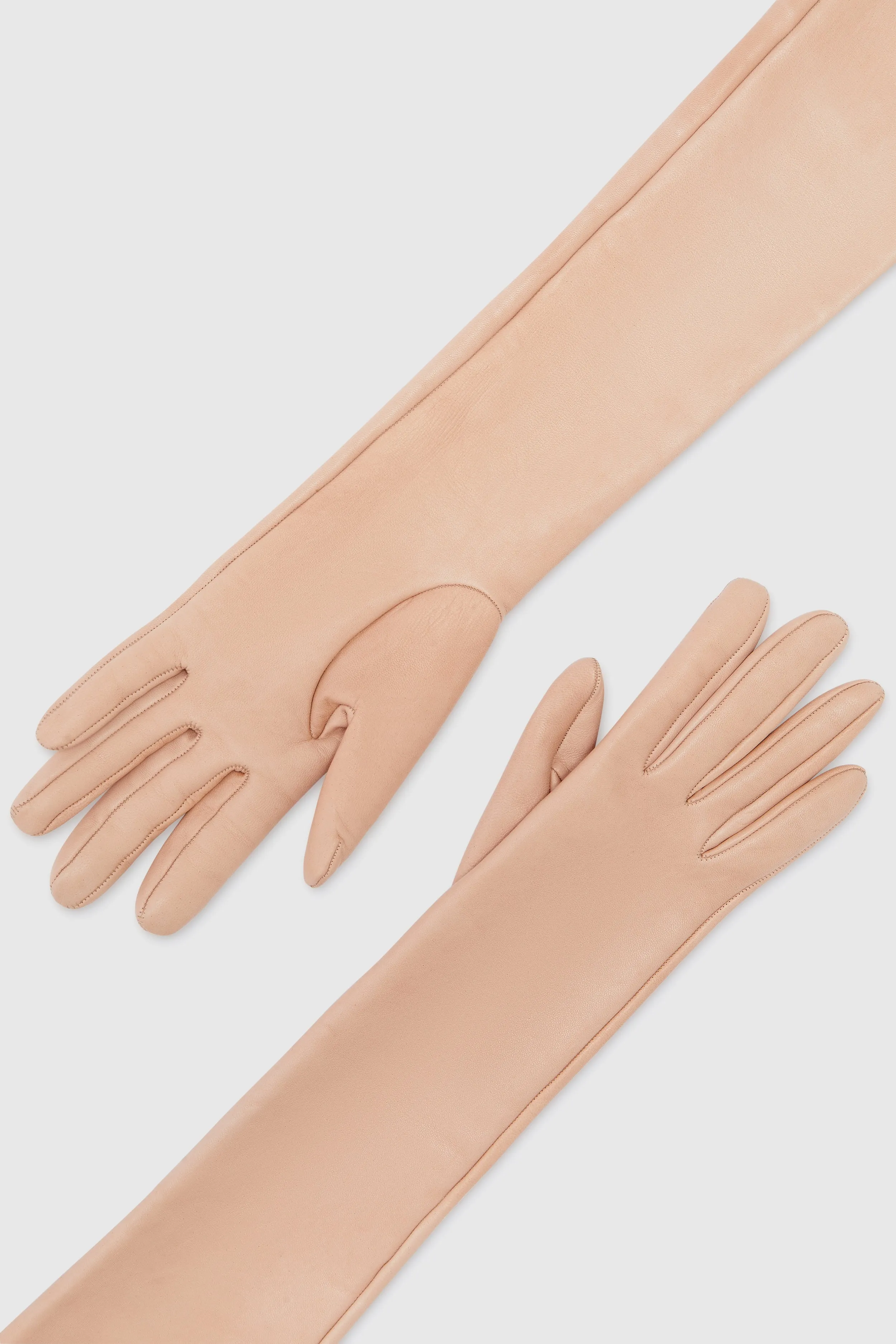Long glove in nude nappa leather sold by Ermanno Scervino product image thumbnail 3