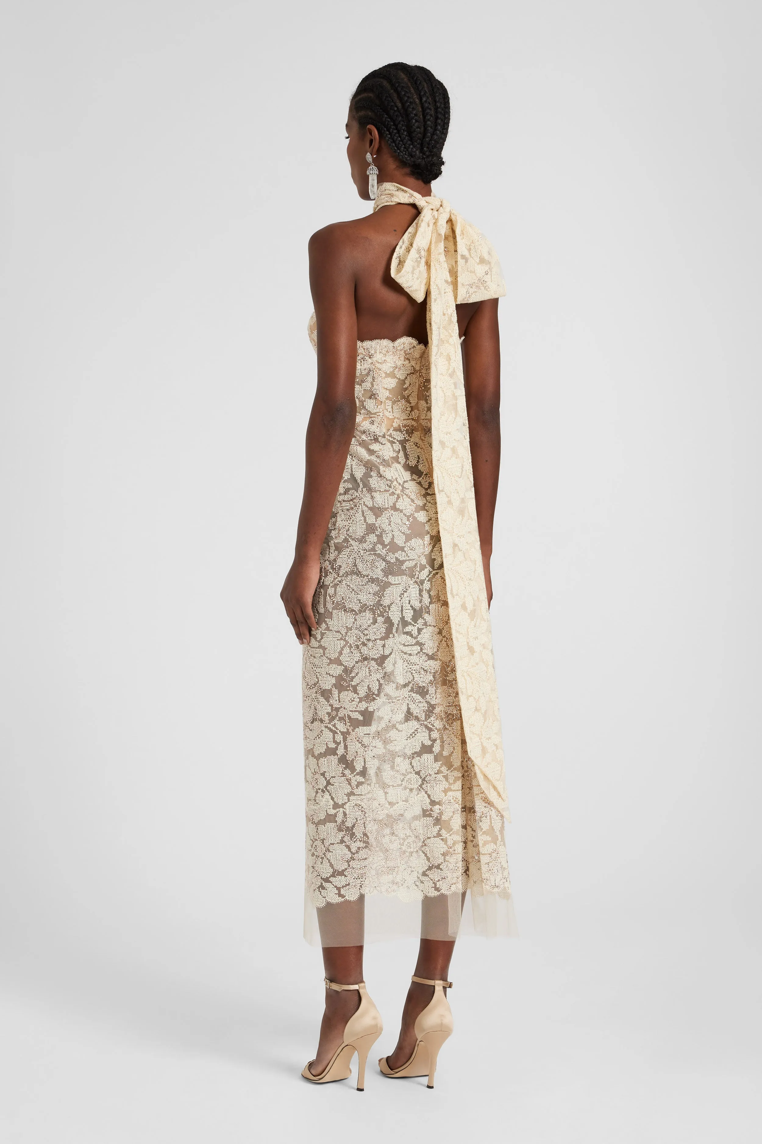 Lace and crystal bustier dress sold by Ermanno Scervino product image thumbnail 5