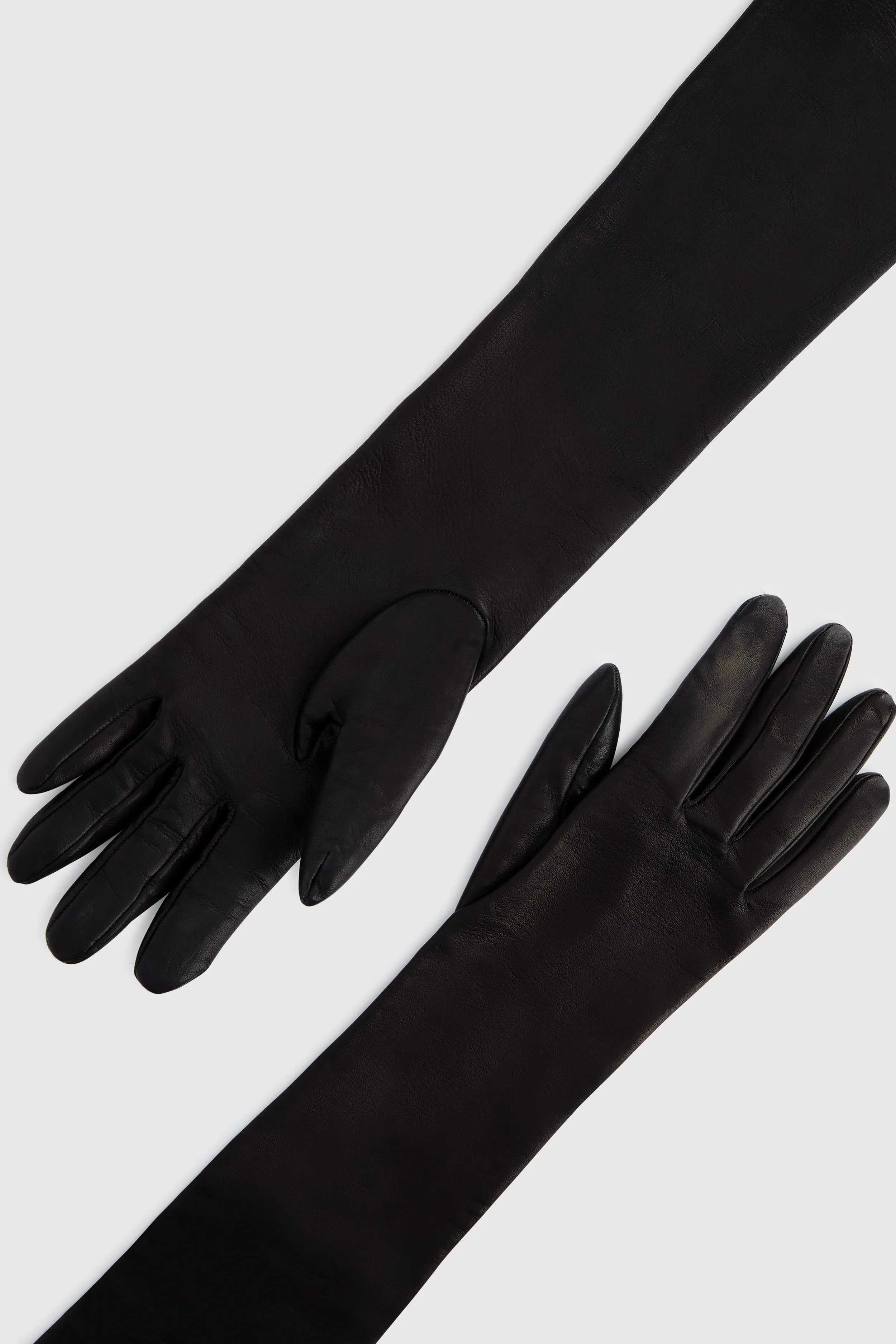 Long glove in black nappa leather sold by Ermanno Scervino product image thumbnail 3