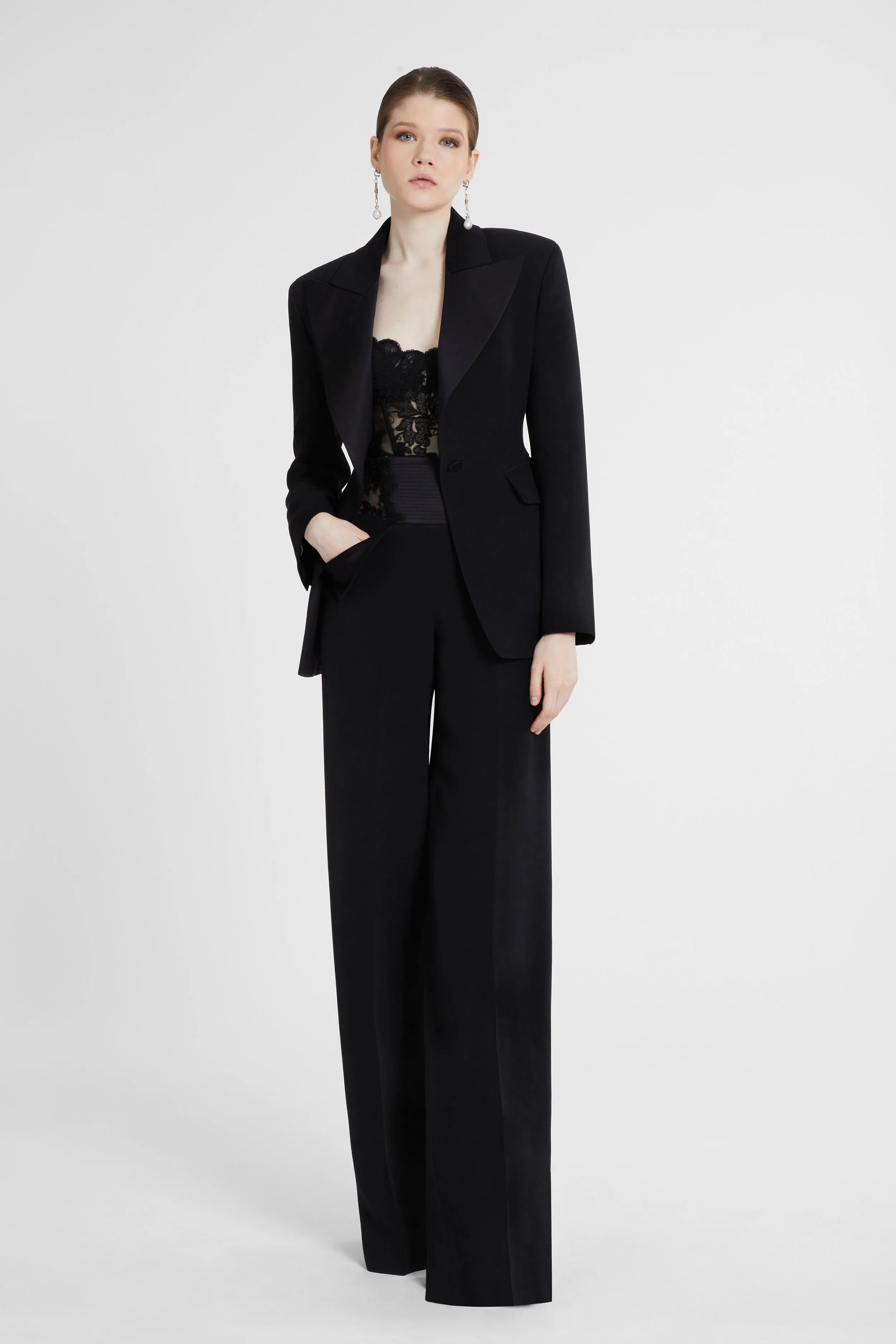 Single-breasted jacket in technical cady sold by Ermanno Scervino product image thumbnail 2