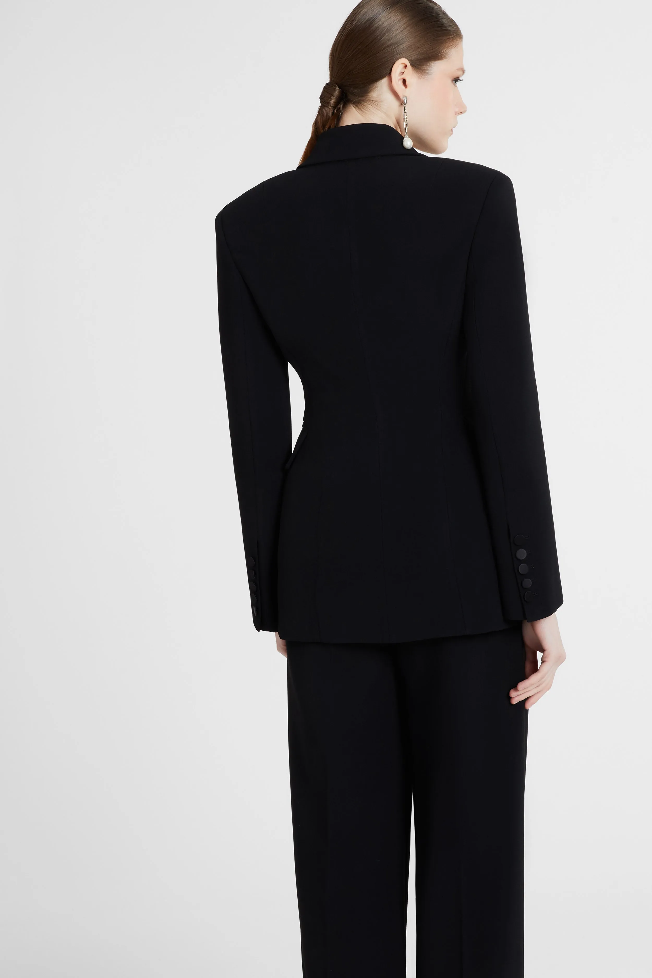 Single-breasted jacket in technical cady sold by Ermanno Scervino product image thumbnail 5