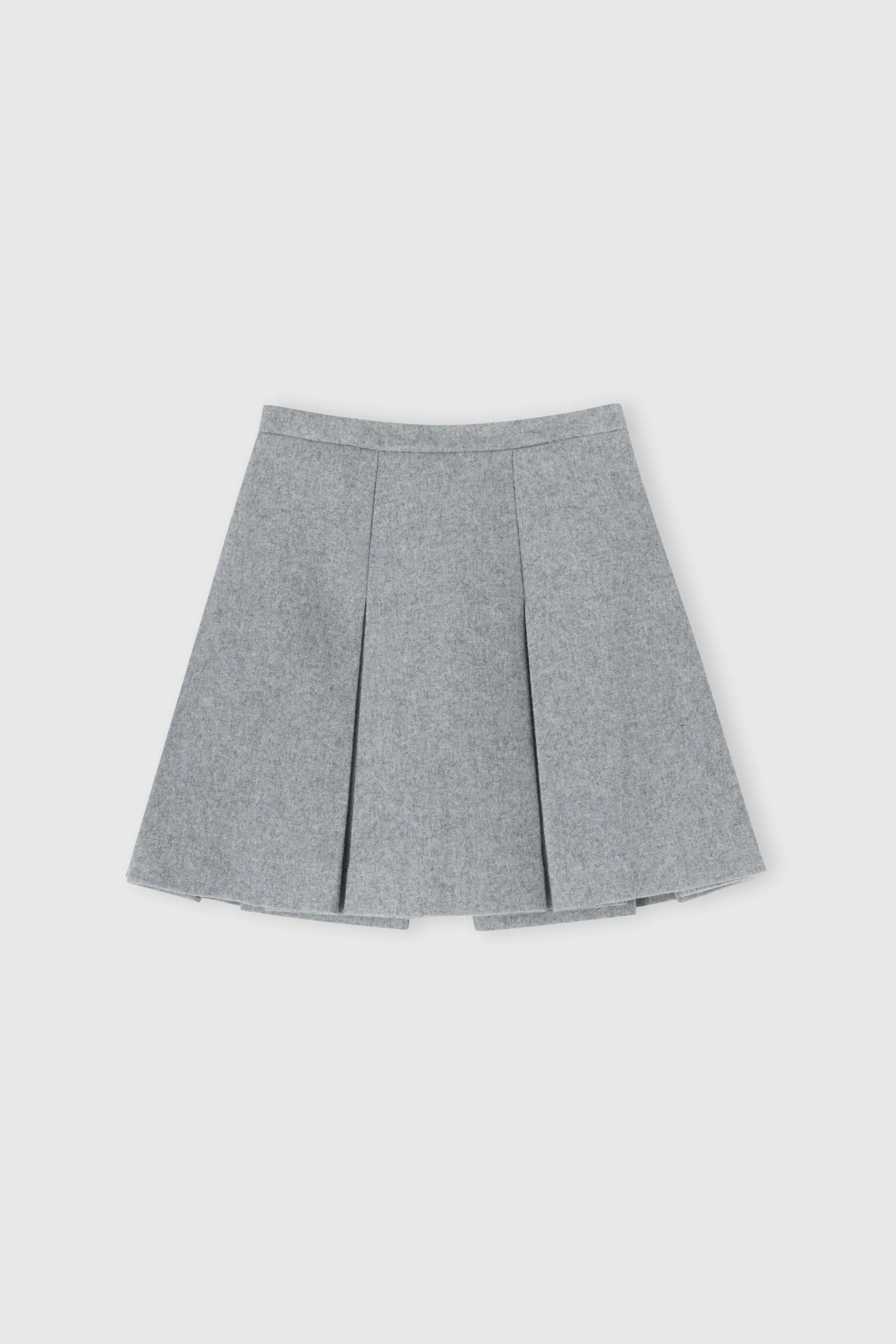 Wool blend mini skirt with pleats sold by Ermanno Scervino