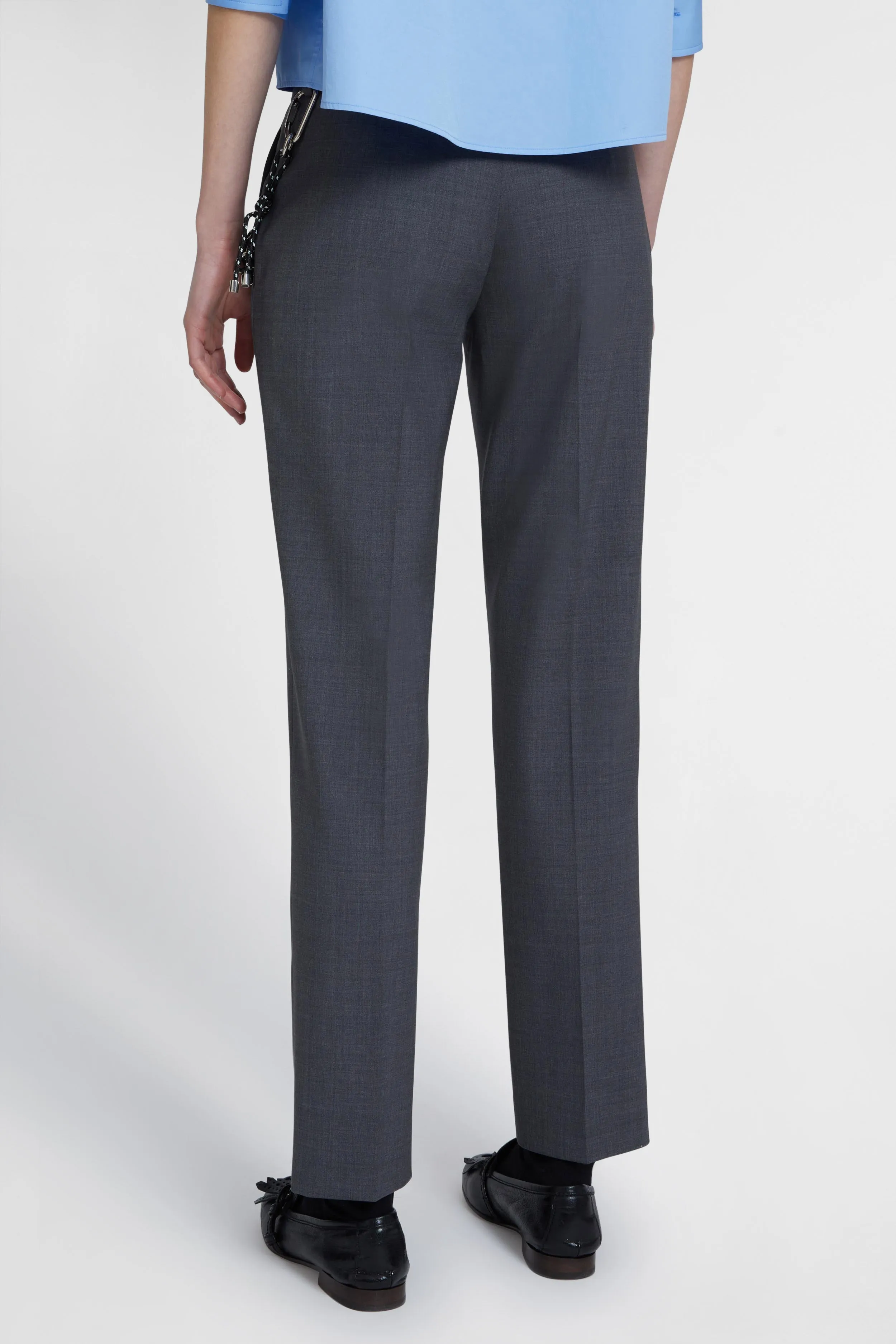 Straight trousers in cool wool sold by Ermanno Scervino product image thumbnail 5