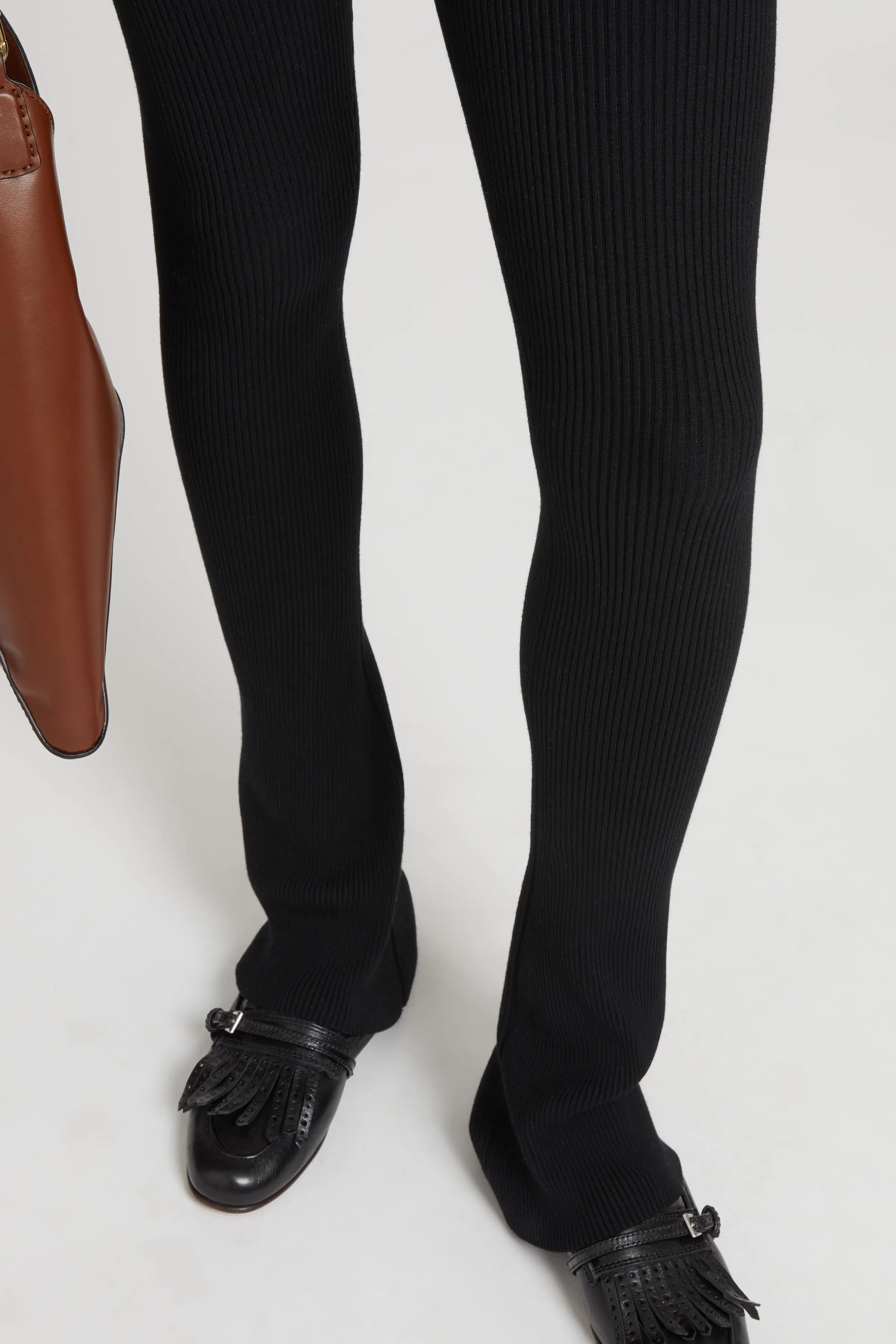 Leggings in viscose blend with vertical ribbed pattern sold by Ermanno Scervino product image thumbnail 5