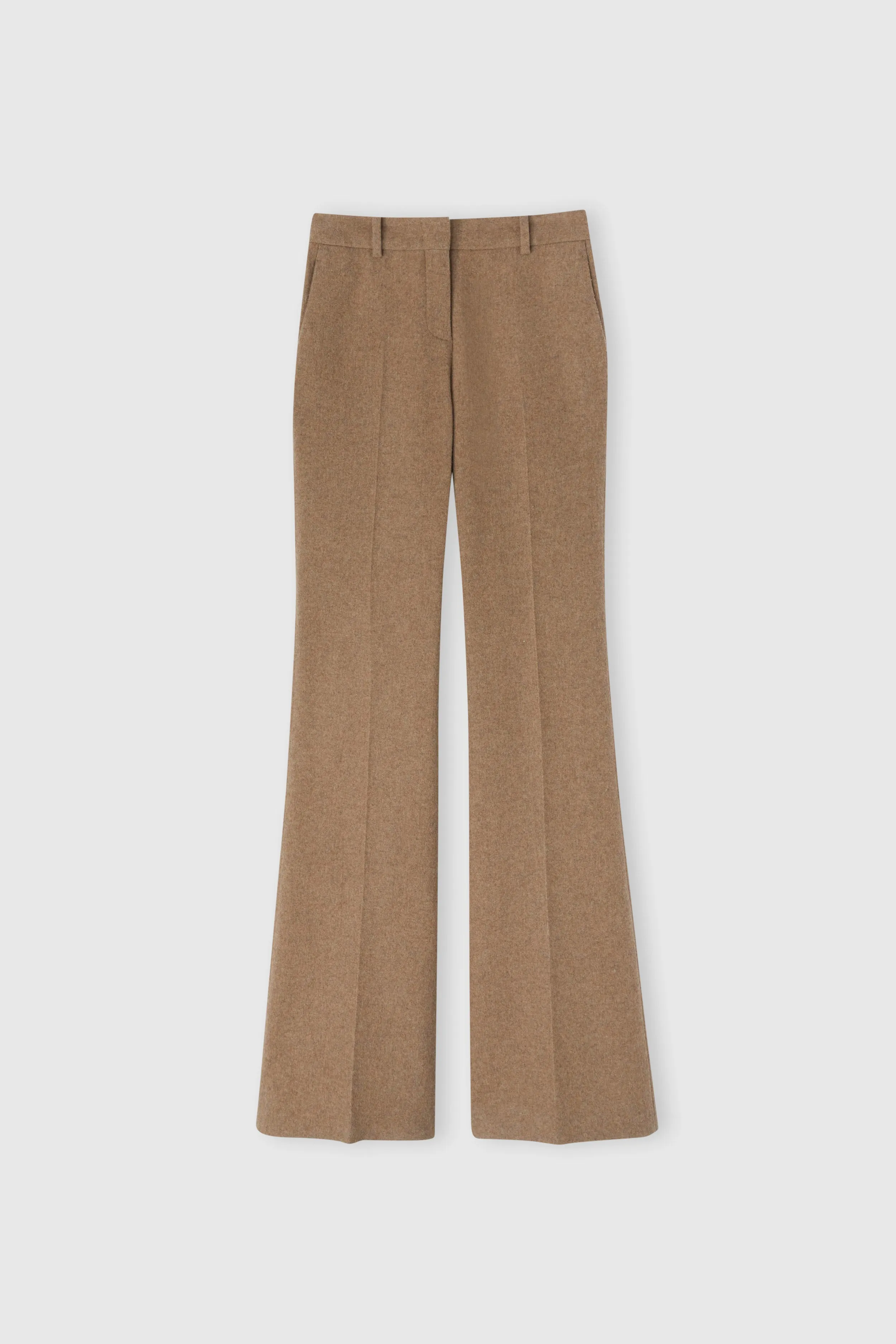 Wool blend bootcut trousers sold by Ermanno Scervino