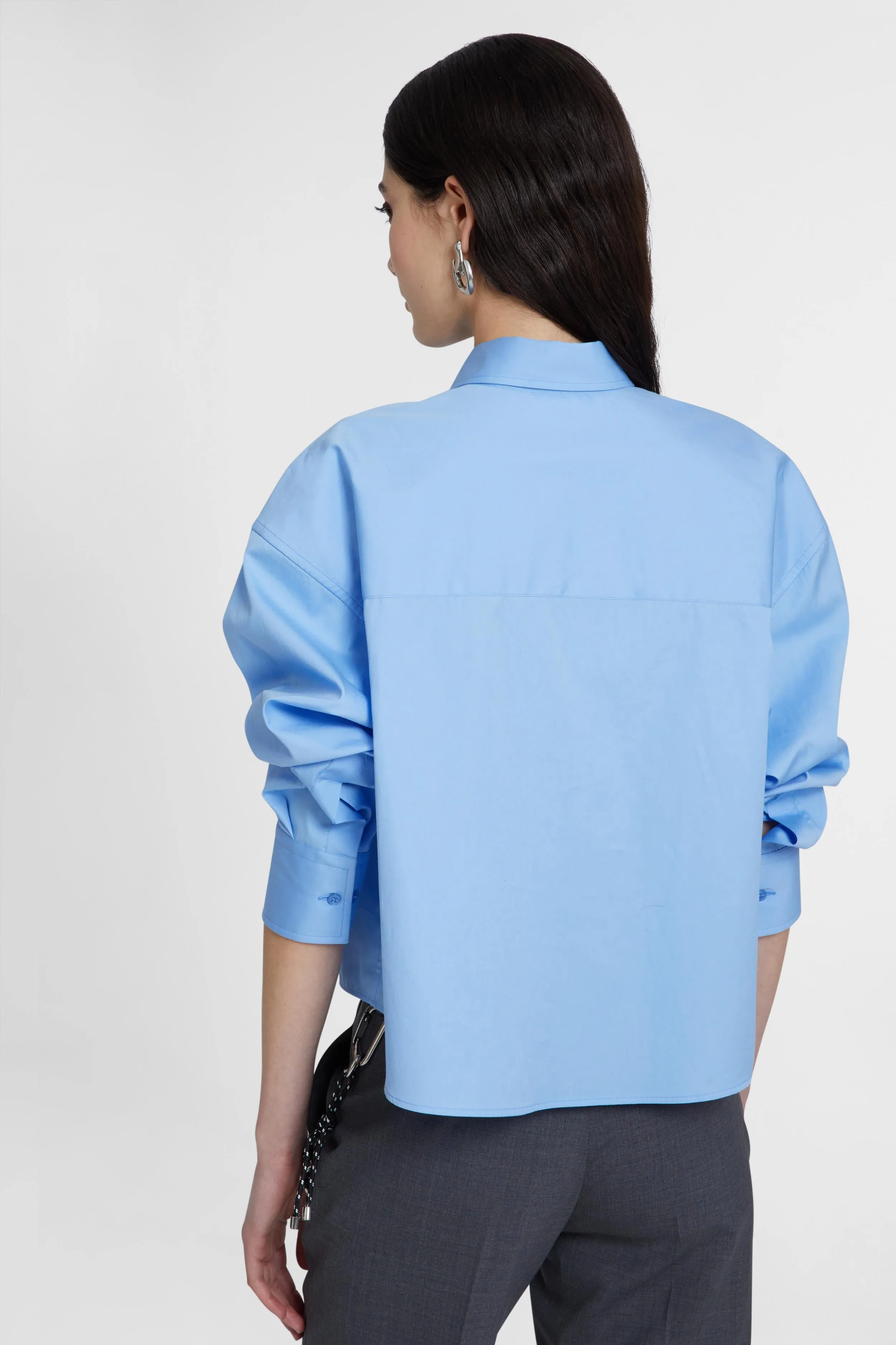 Pure cotton cropped shirt sold by Ermanno Scervino product image thumbnail 5