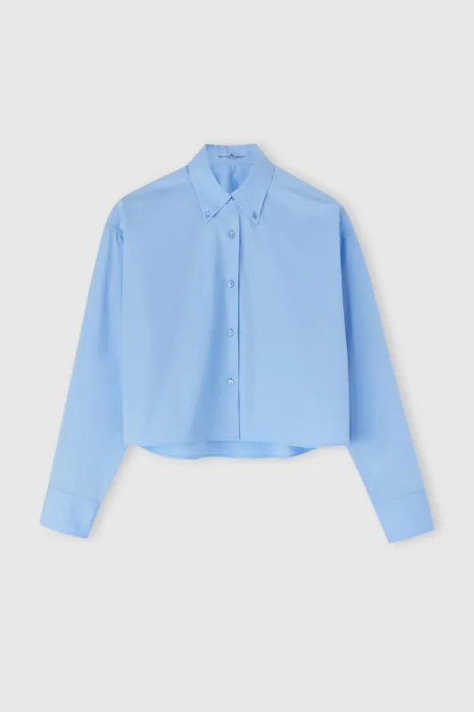 Pure cotton cropped shirt sold by Ermanno Scervino