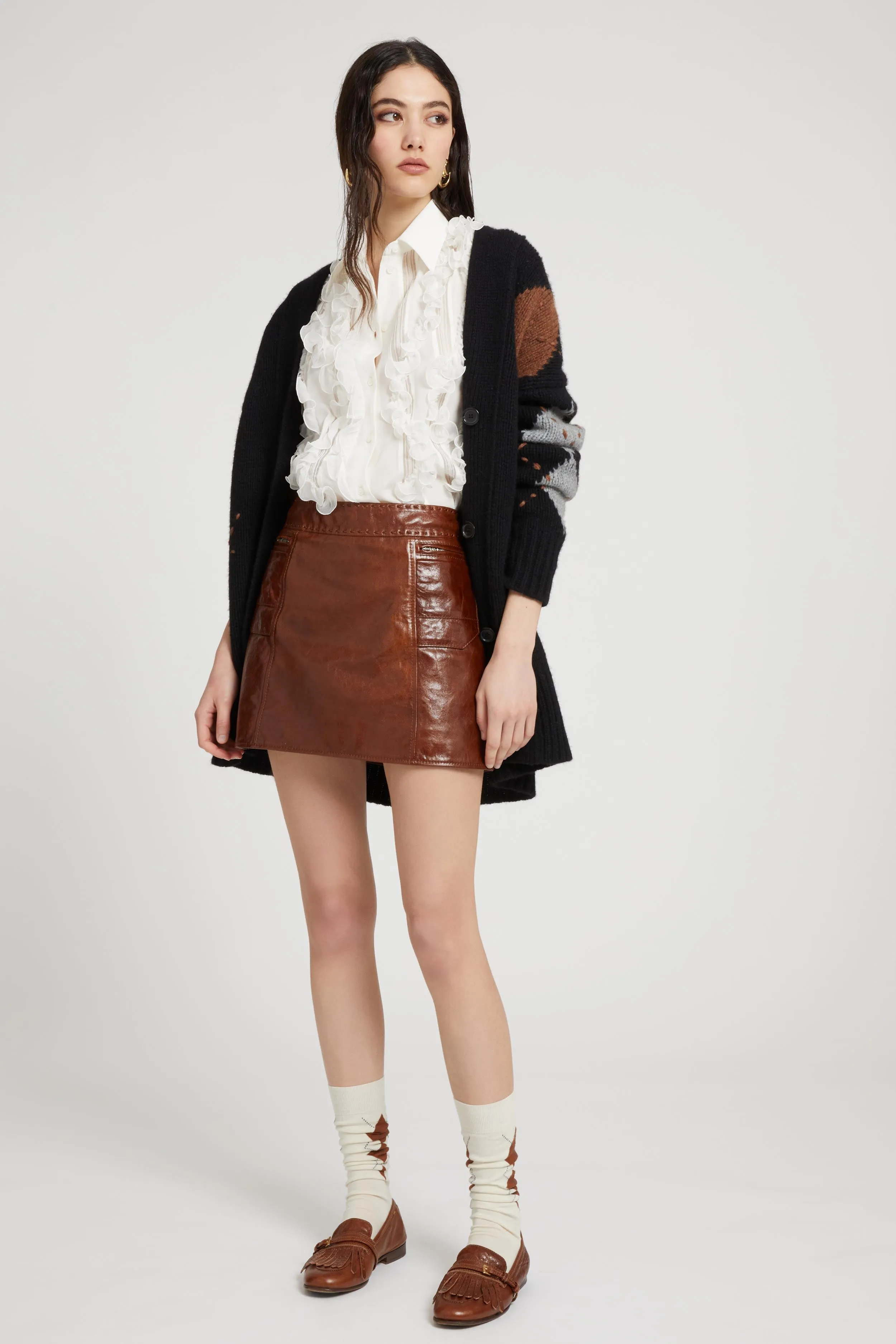 Silk sleeveless shirt with ruffles sold by Ermanno Scervino product image thumbnail 3