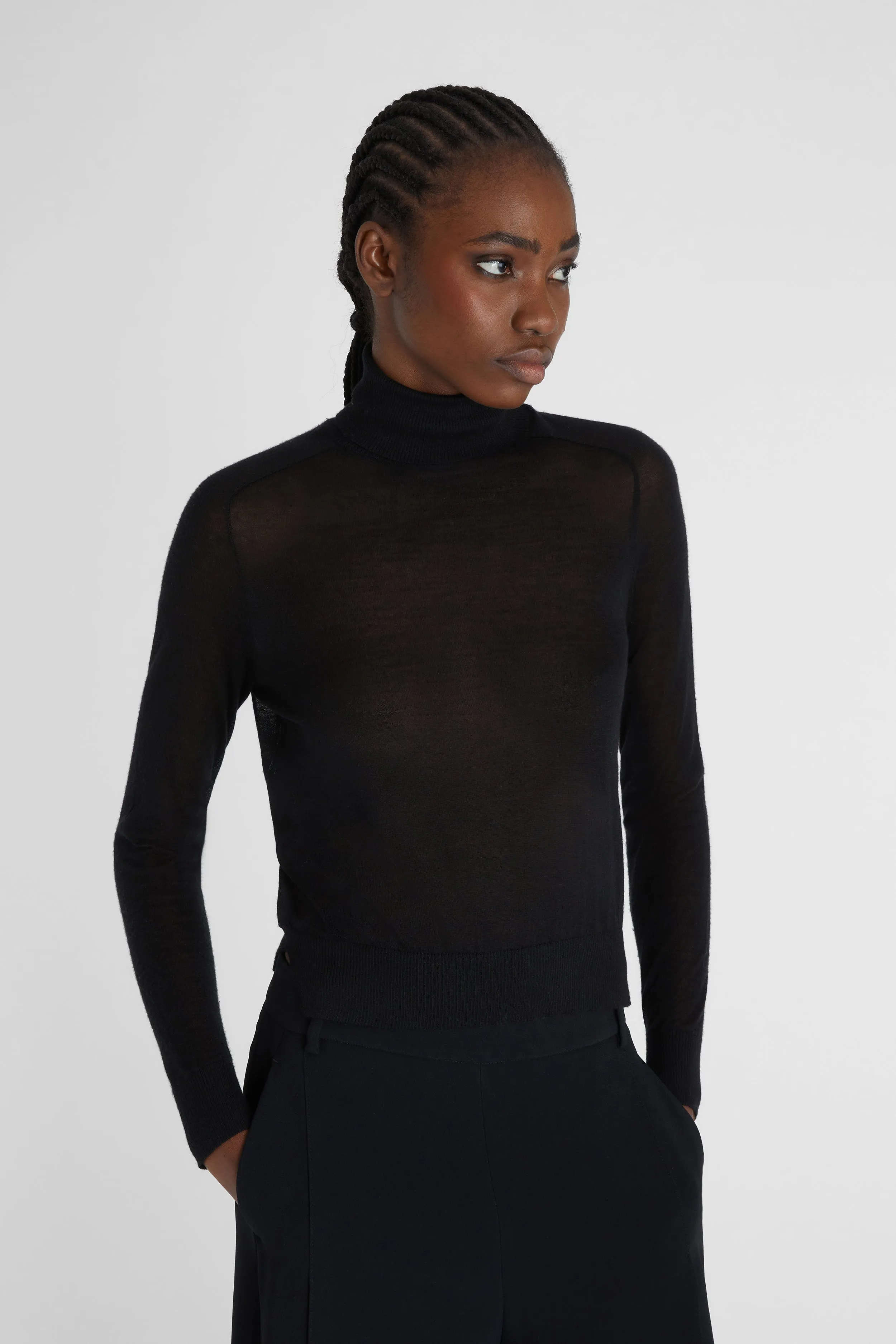 Cotton turtleneck jumper sold by Ermanno Scervino product image thumbnail 2