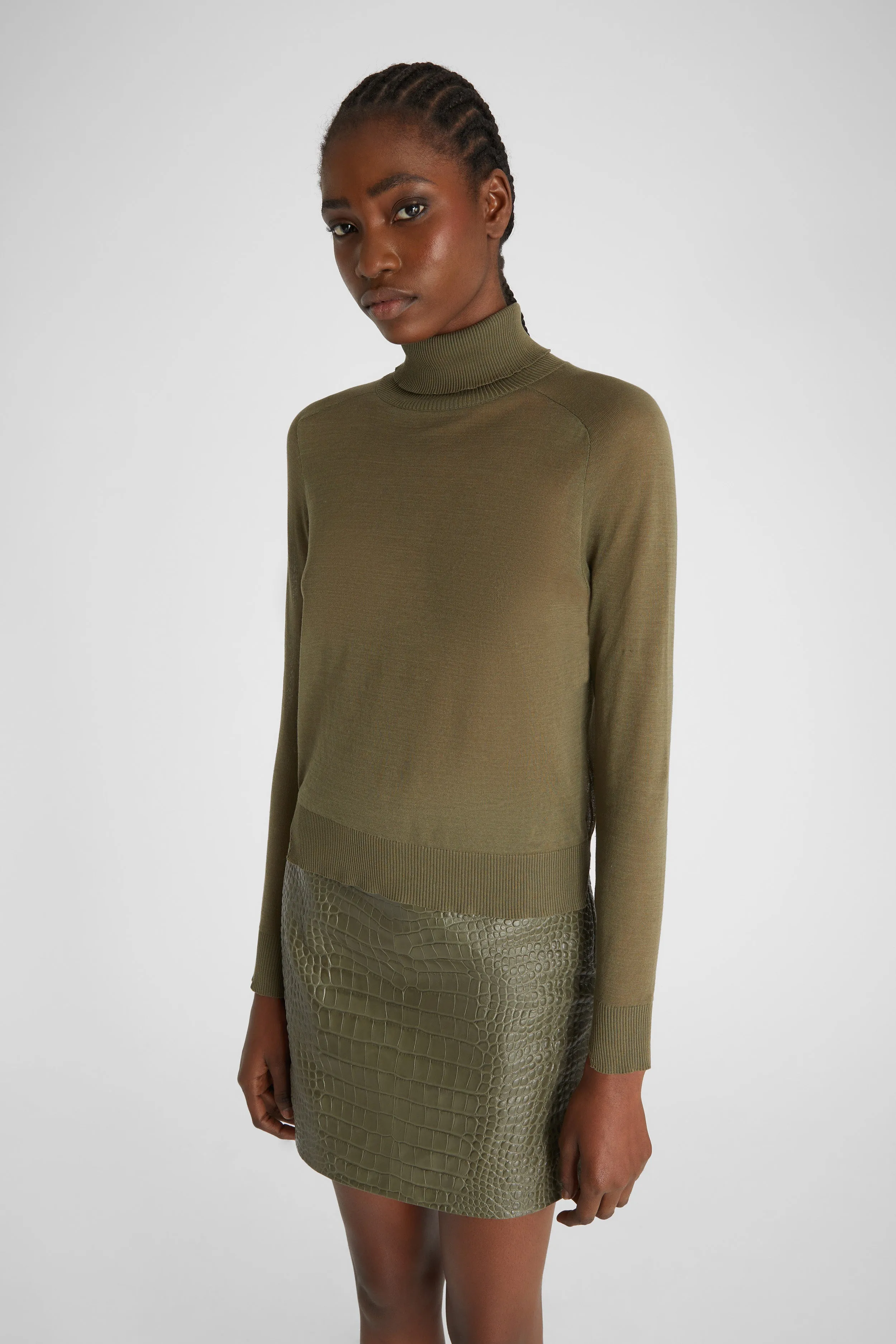 Cotton turtleneck jumper sold by Ermanno Scervino product image thumbnail 2