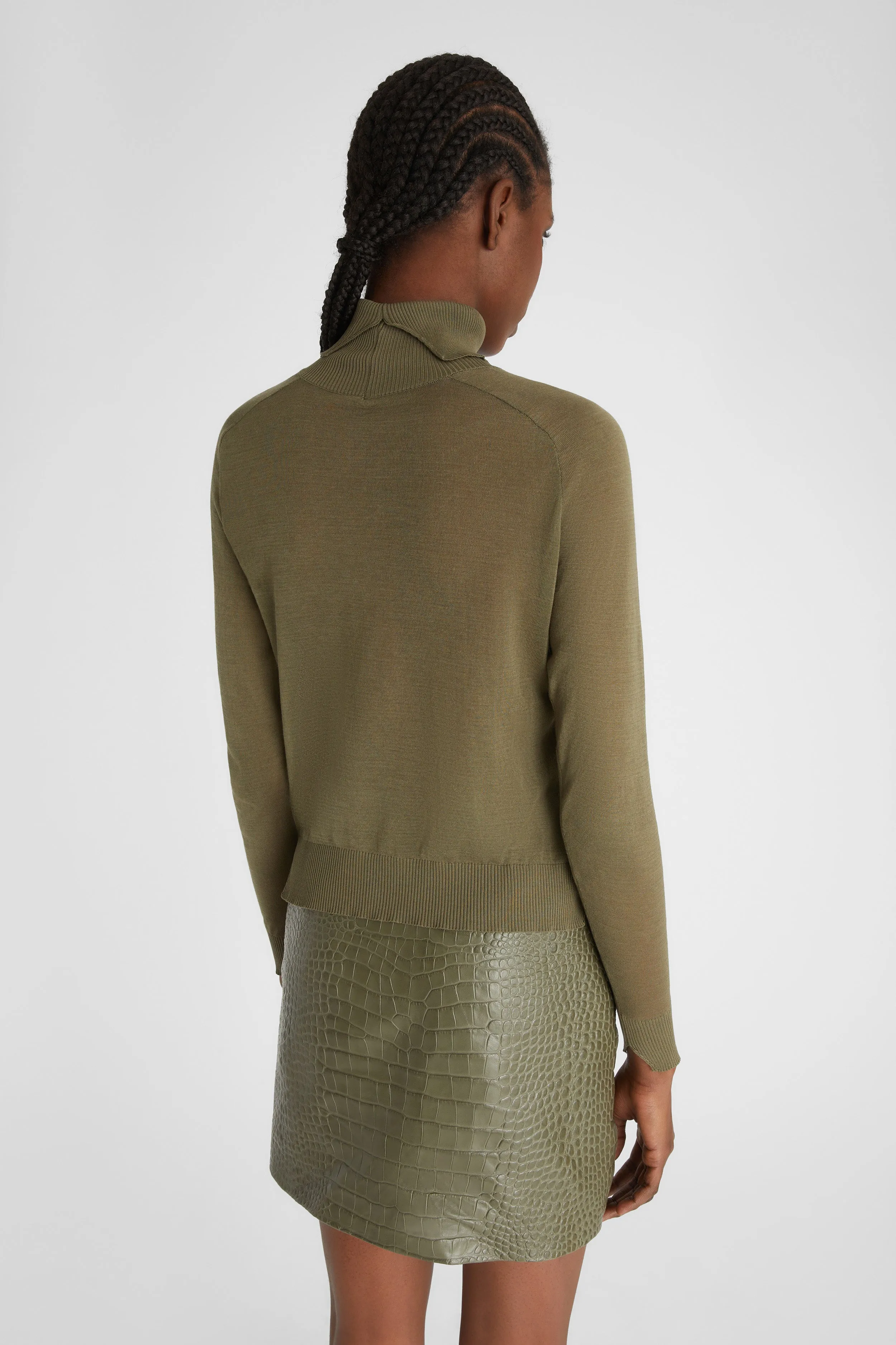 Cotton turtleneck jumper sold by Ermanno Scervino product image thumbnail 3