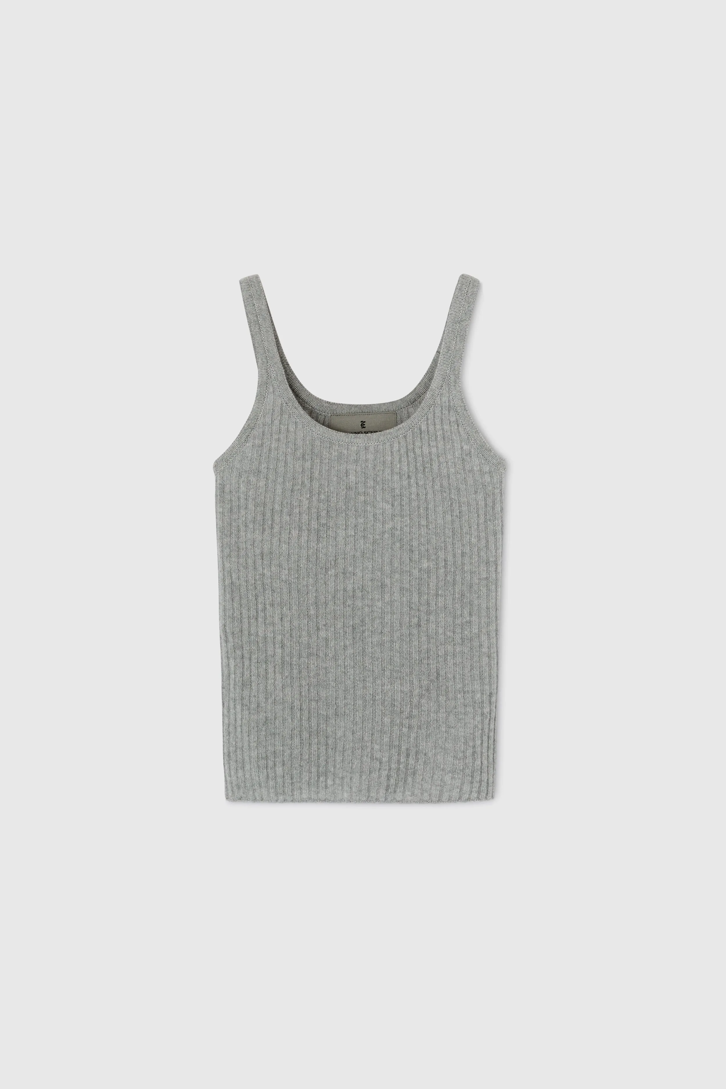 Gray pure cashmere tank top sold by Ermanno Scervino