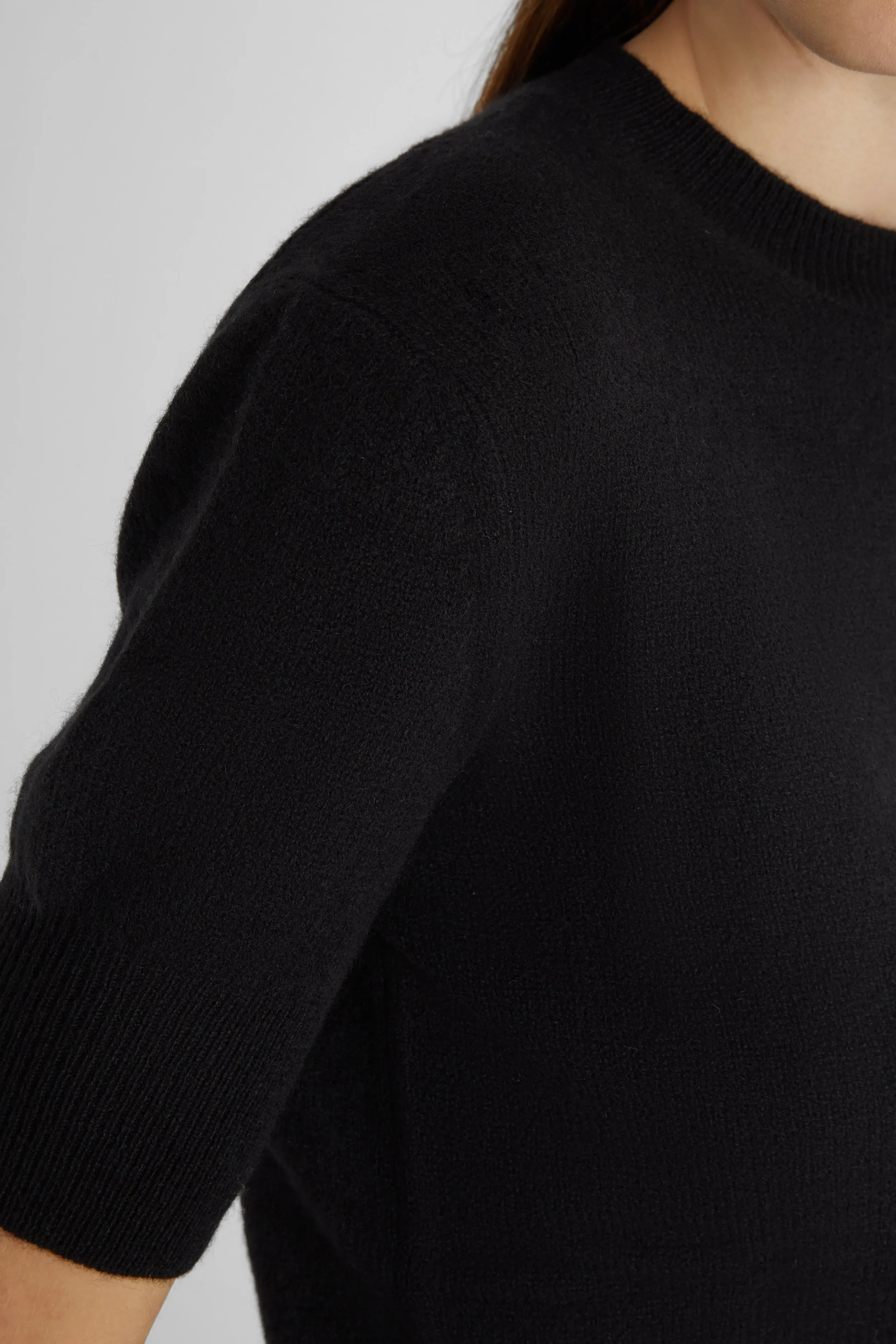Black pure cashmere sweater sold by Ermanno Scervino product image thumbnail 5
