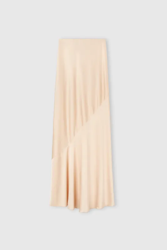 Long Skirt in Matte Viscose Satin sold by Ermanno Scervino