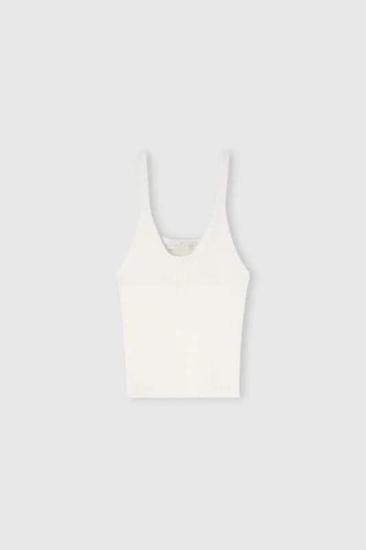 Ribbed viscose tank top sold by Ermanno Scervino