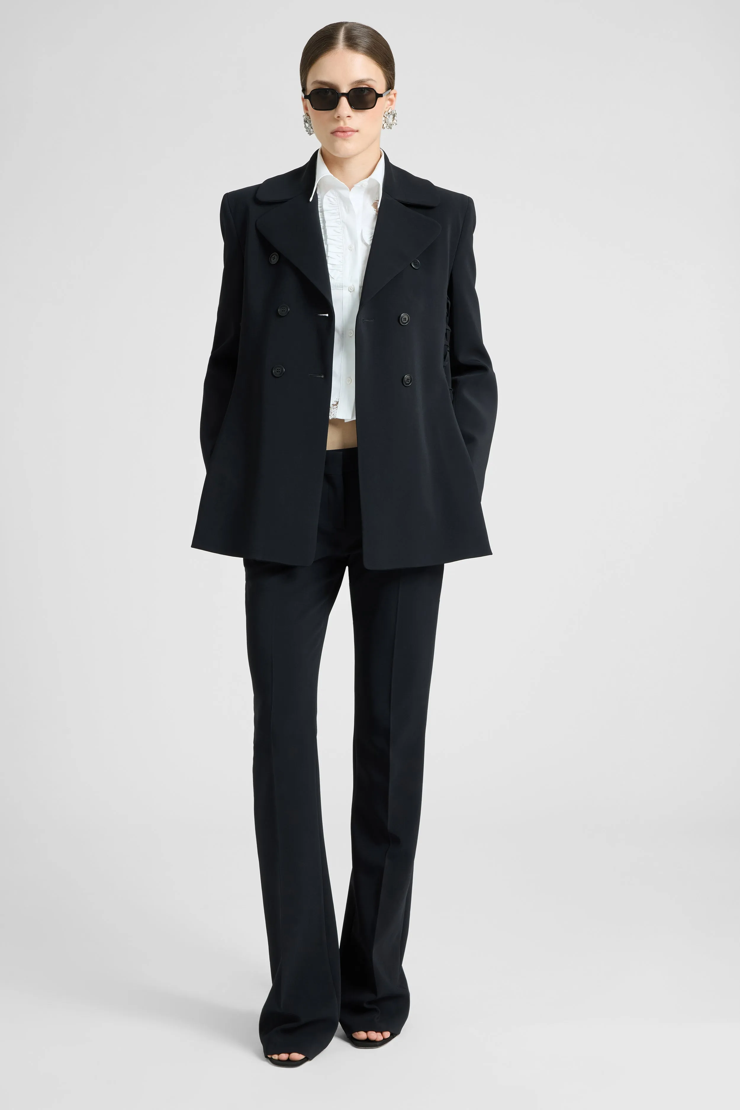 Bootcut trousers in viscose blend sold by Ermanno Scervino product image thumbnail 2