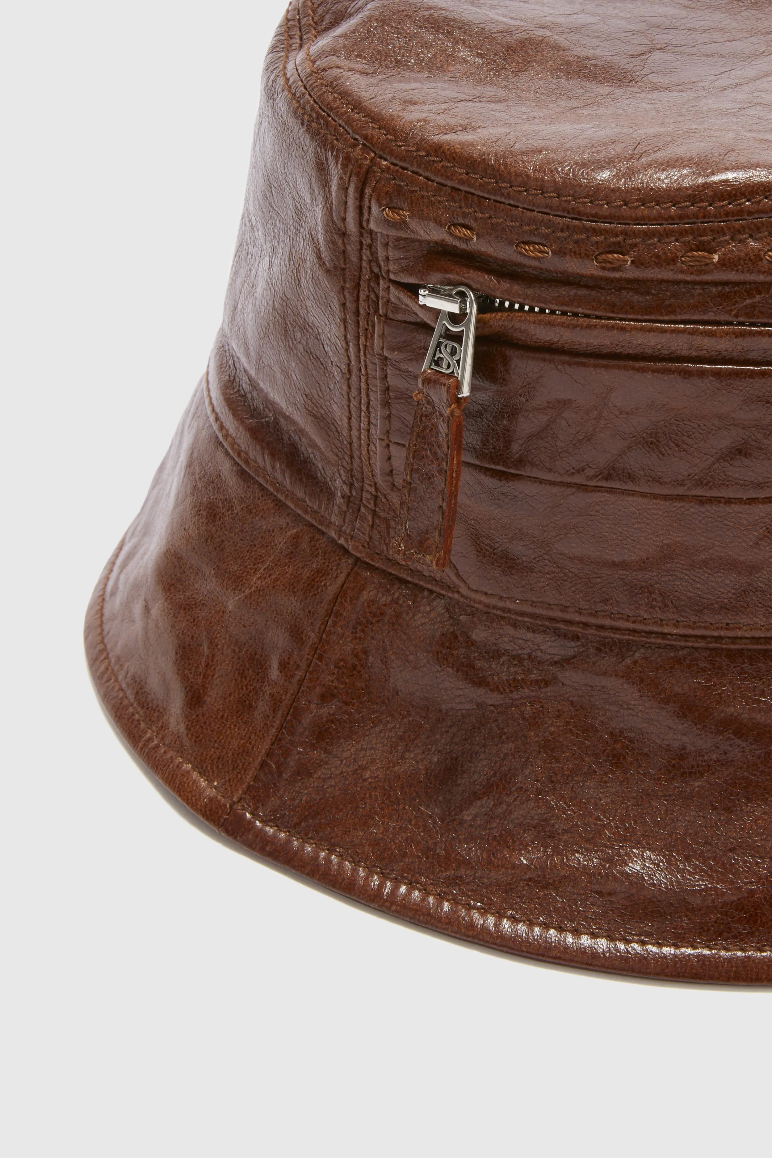 Brown belt in smooth calfskin with double buckle tip and loop sold by Ermanno Scervino product image thumbnail 3