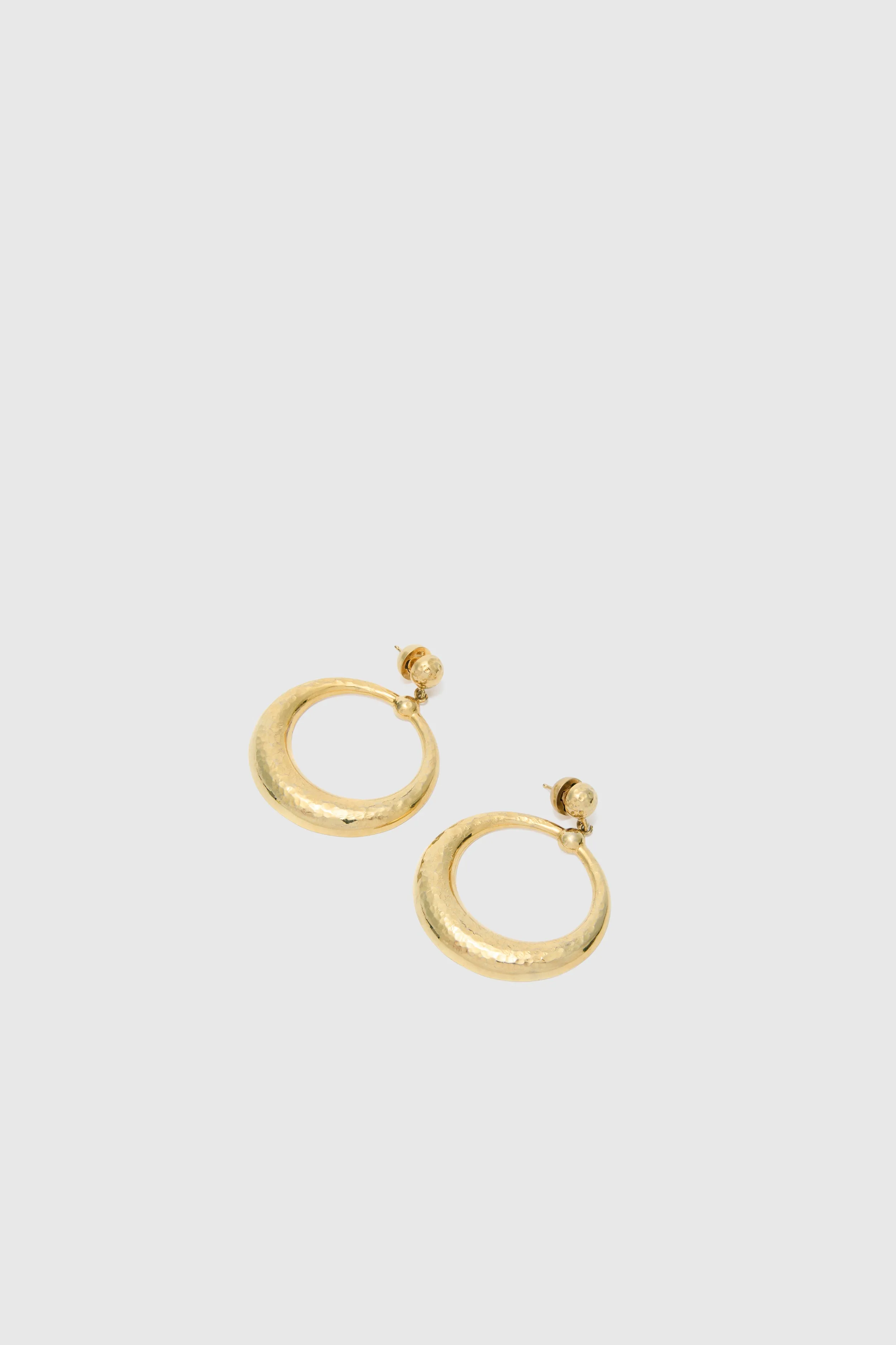 Gold circle earrings sold by Ermanno Scervino product image thumbnail 3