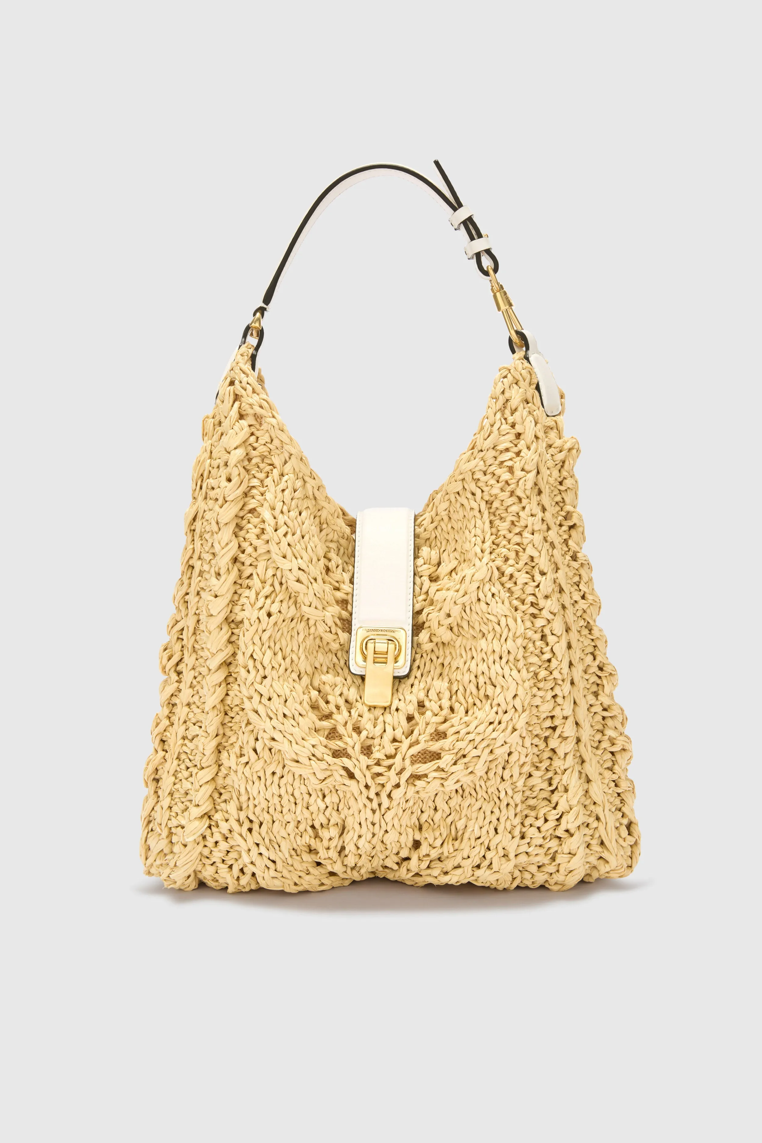 Natural Raffia Hobo Bag sold by Ermanno Scervino