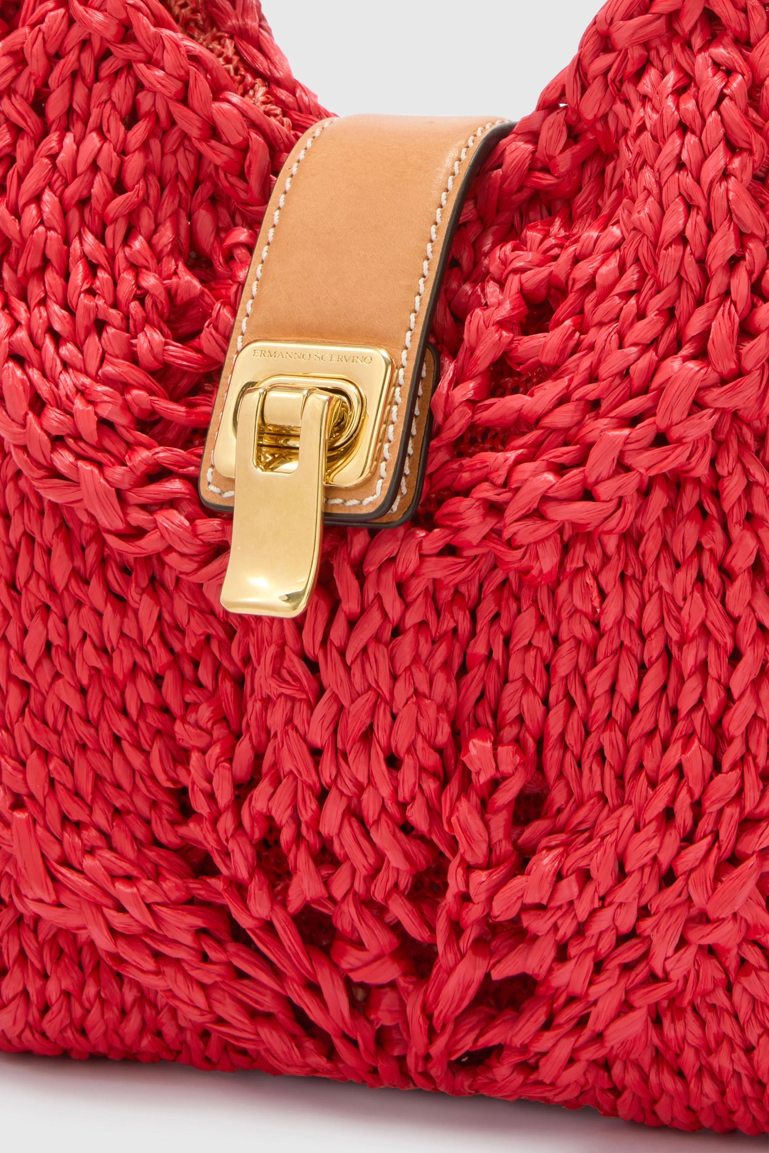Mini red hobo bag sold by Ermanno Scervino product image thumbnail 4