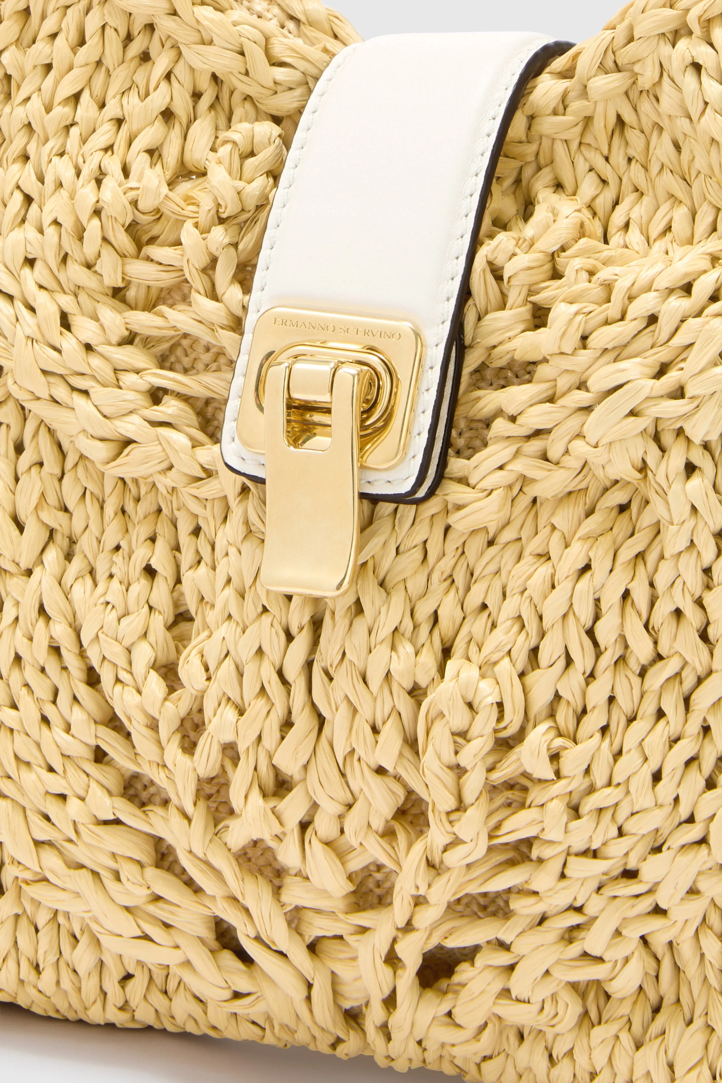 Mini natural hobo bag sold by Ermanno Scervino product image thumbnail 4