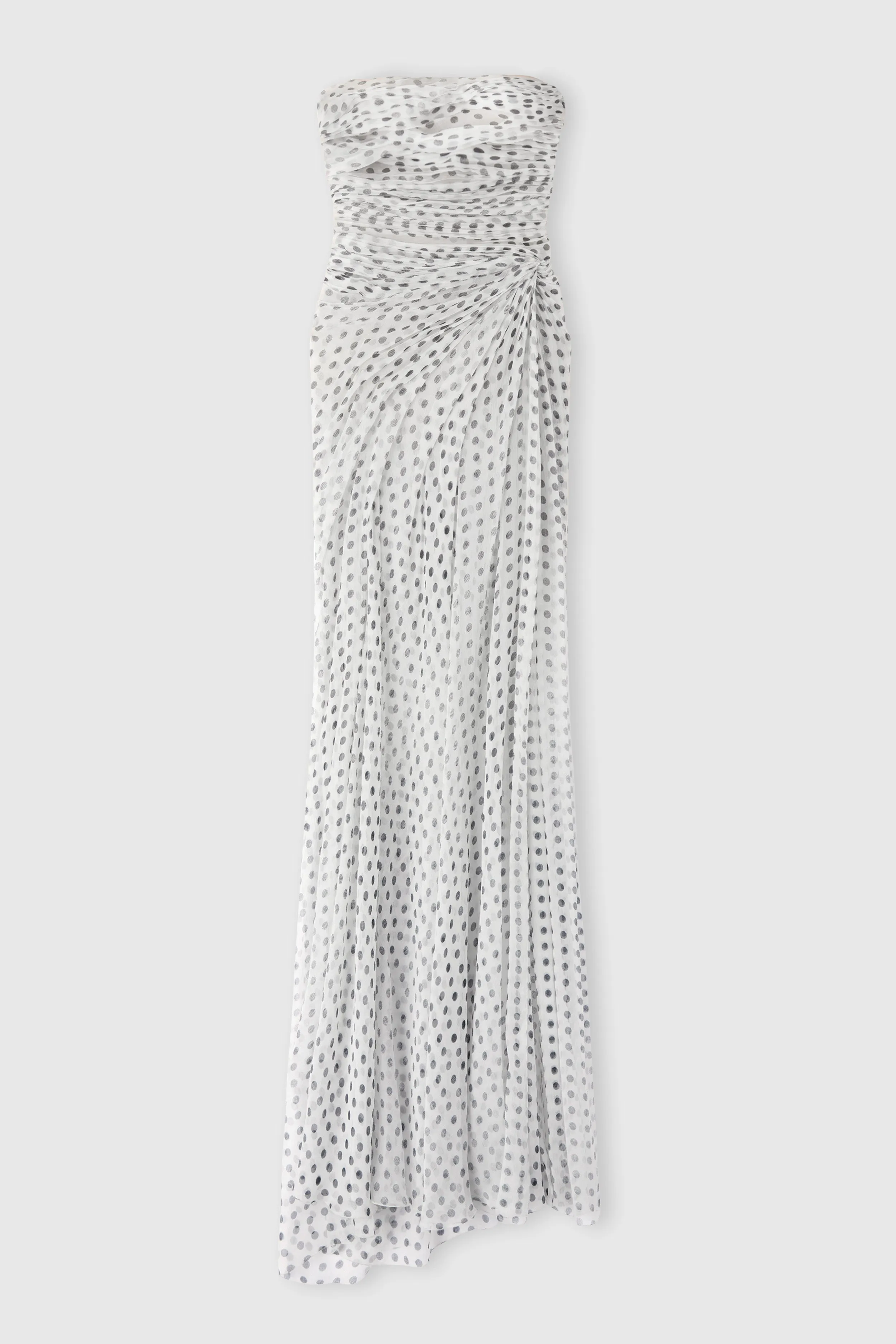 Long Draped Chiffon Silk Dress sold by Ermanno Scervino
