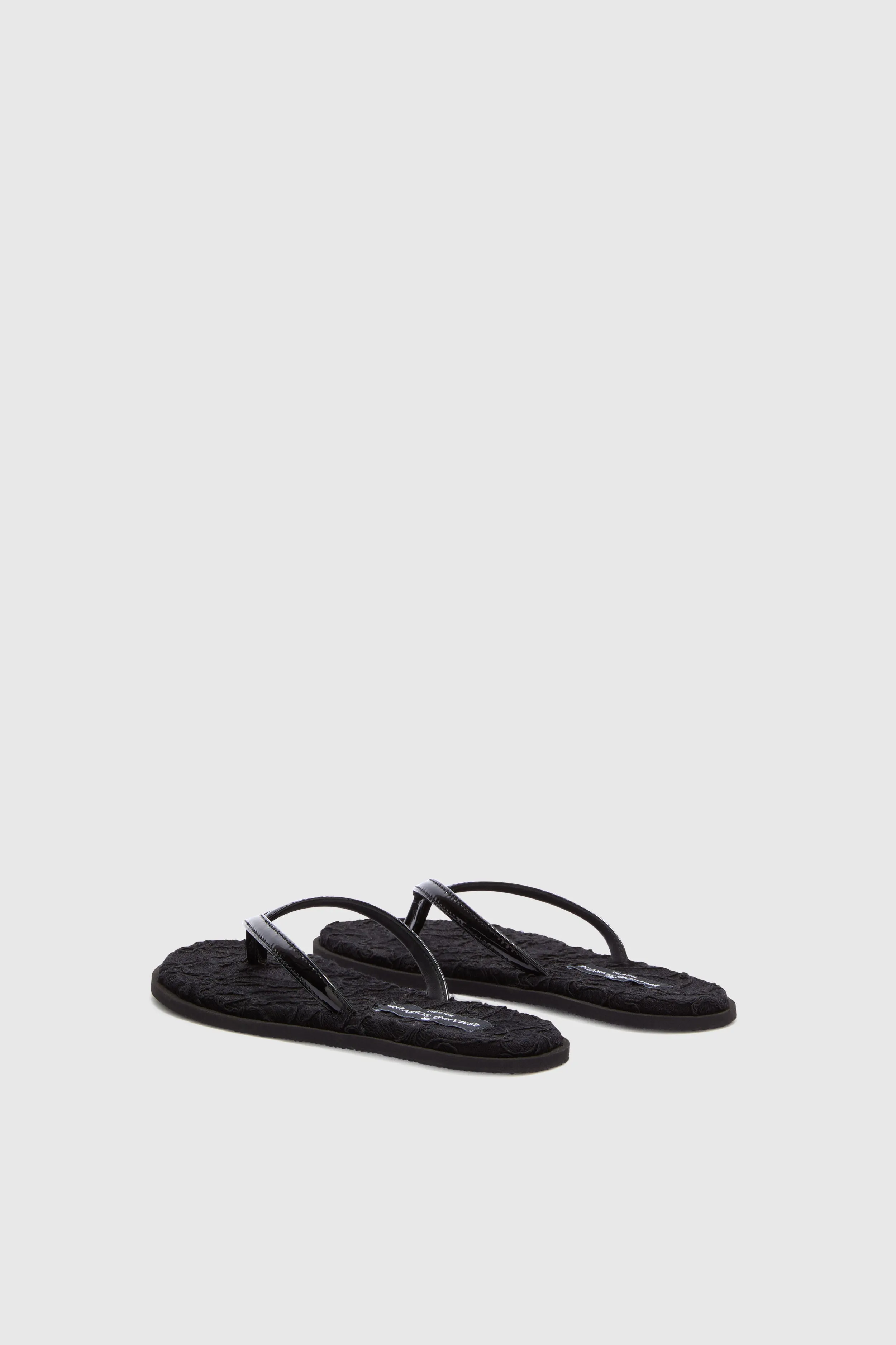 Black lace flip flop sold by Ermanno Scervino product image thumbnail 4
