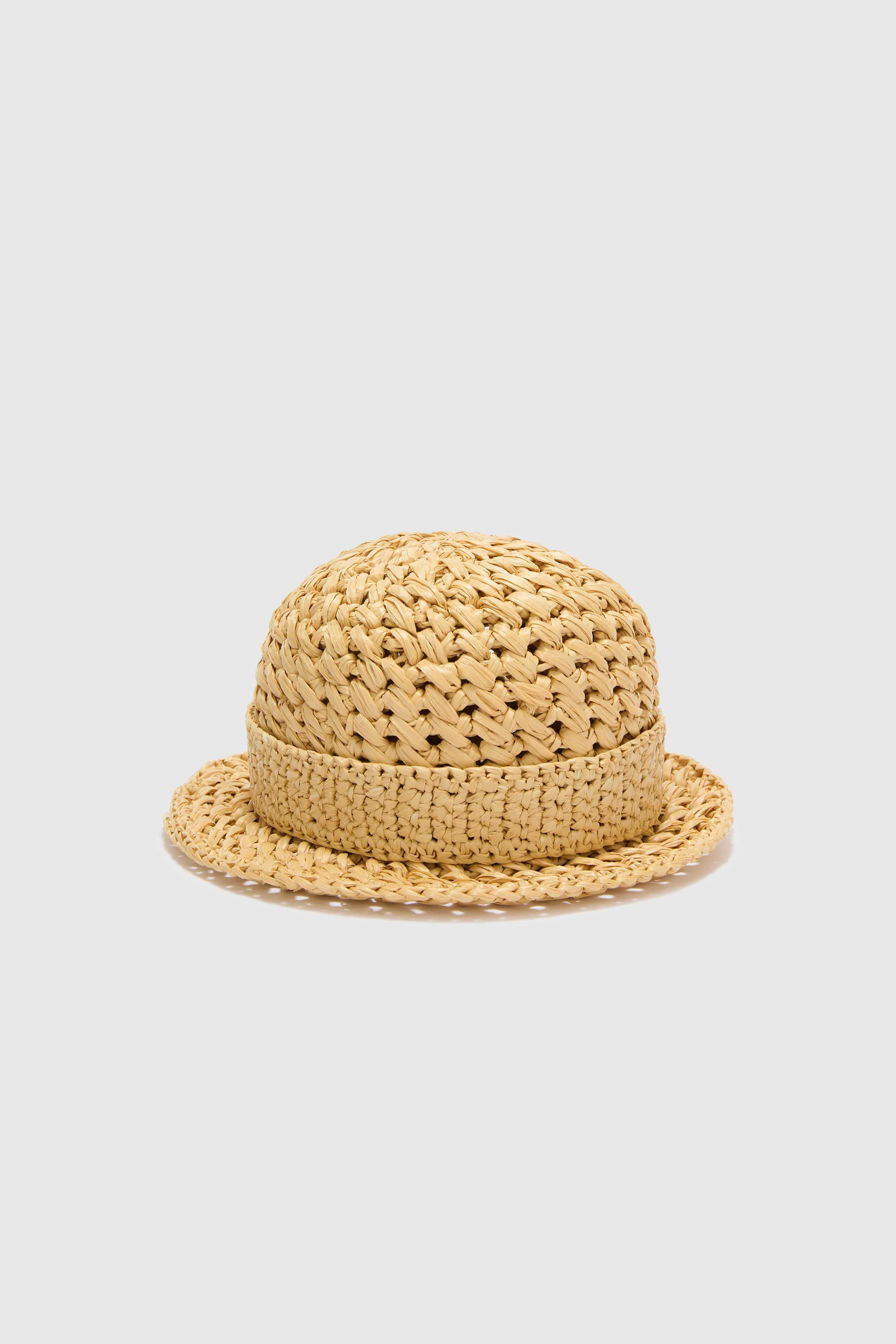 Natural raffia cloche with jewel belt sold by Ermanno Scervino product image thumbnail 3