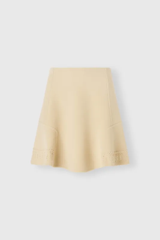 Mini skirt in double-faced virgin wool cloth made by Ermanno Scervino