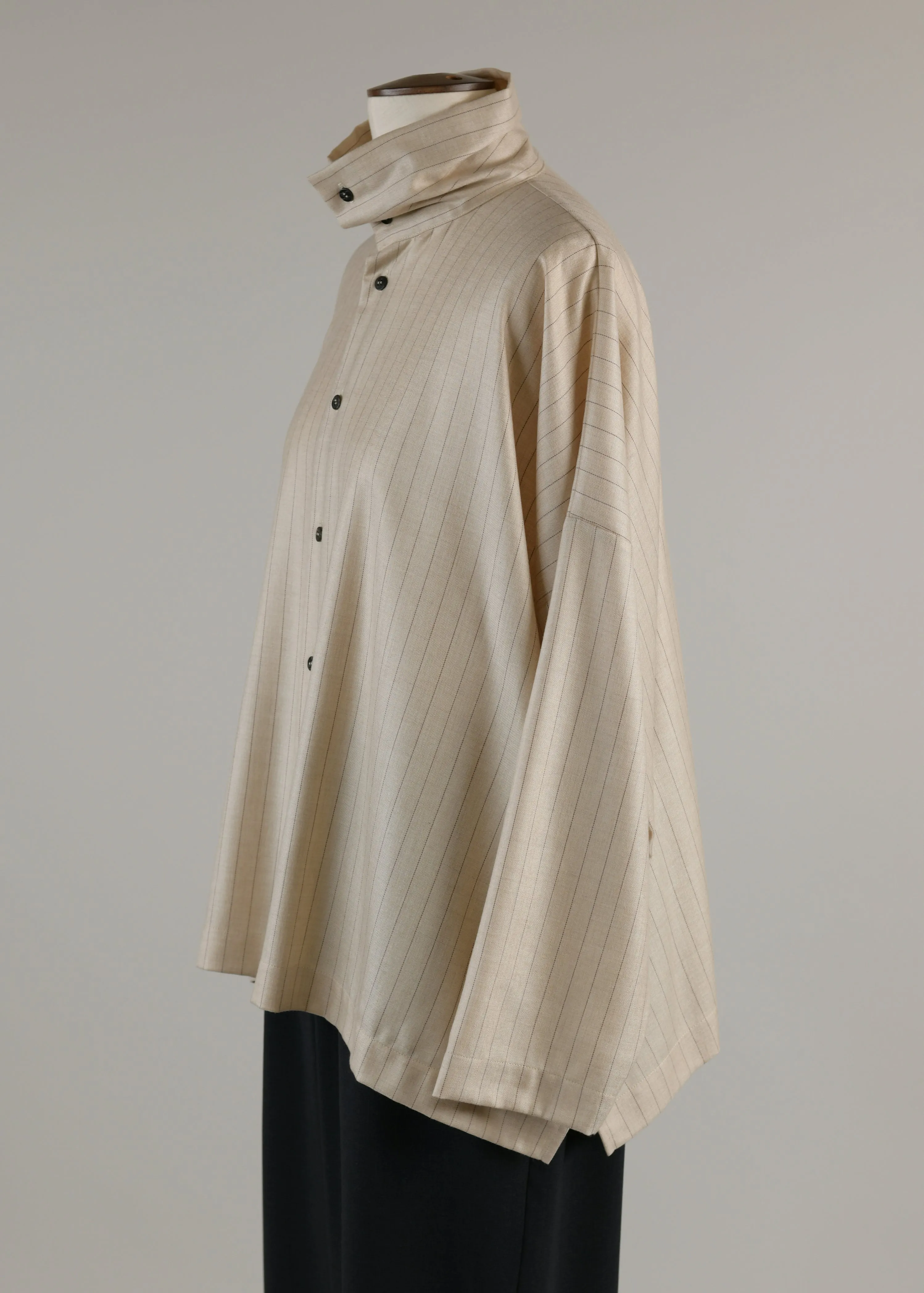 wide scrunch neck shirt - mid plus sold by eskandar product image thumbnail 2