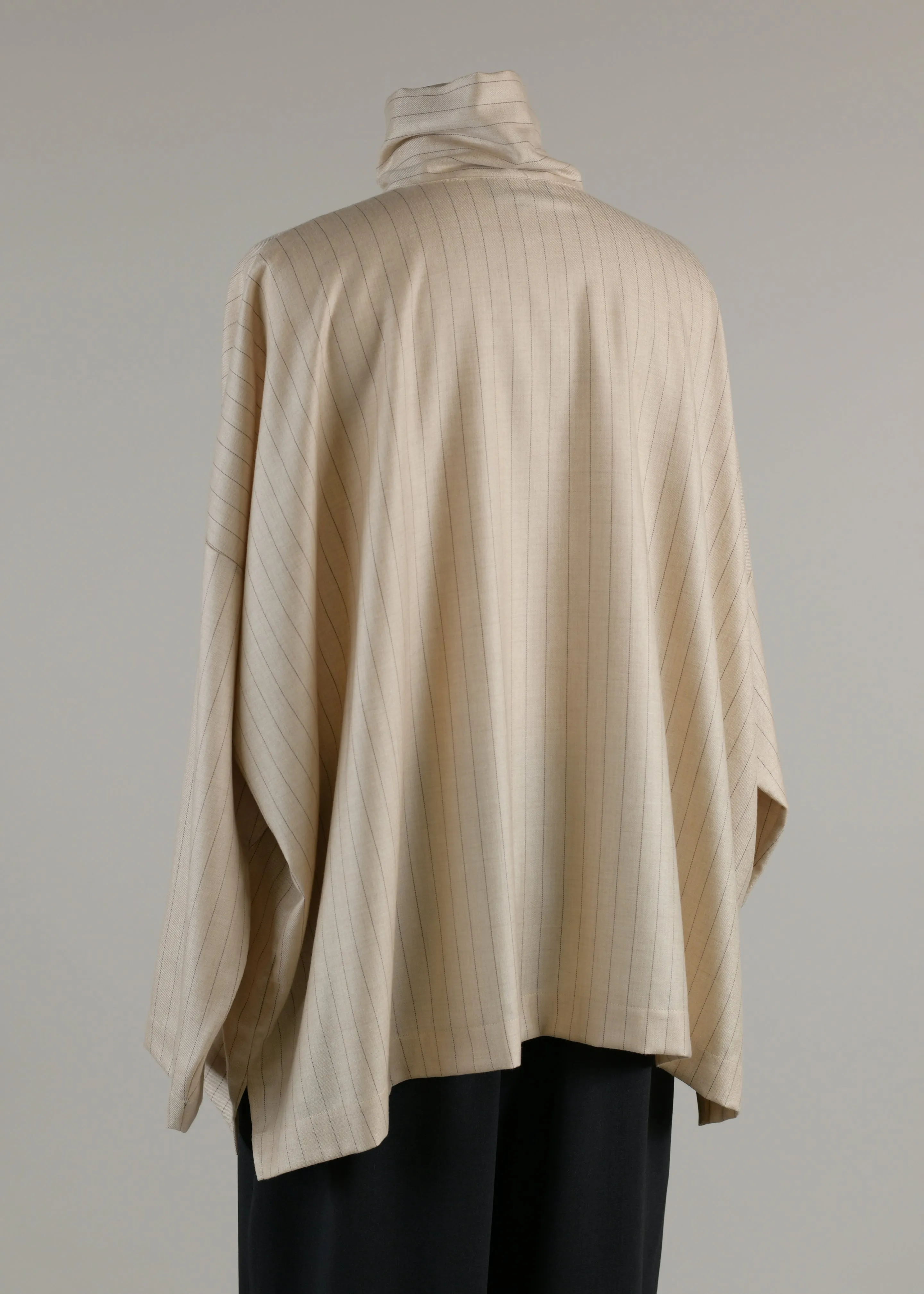 wide scrunch neck shirt - mid plus sold by eskandar product image thumbnail 3