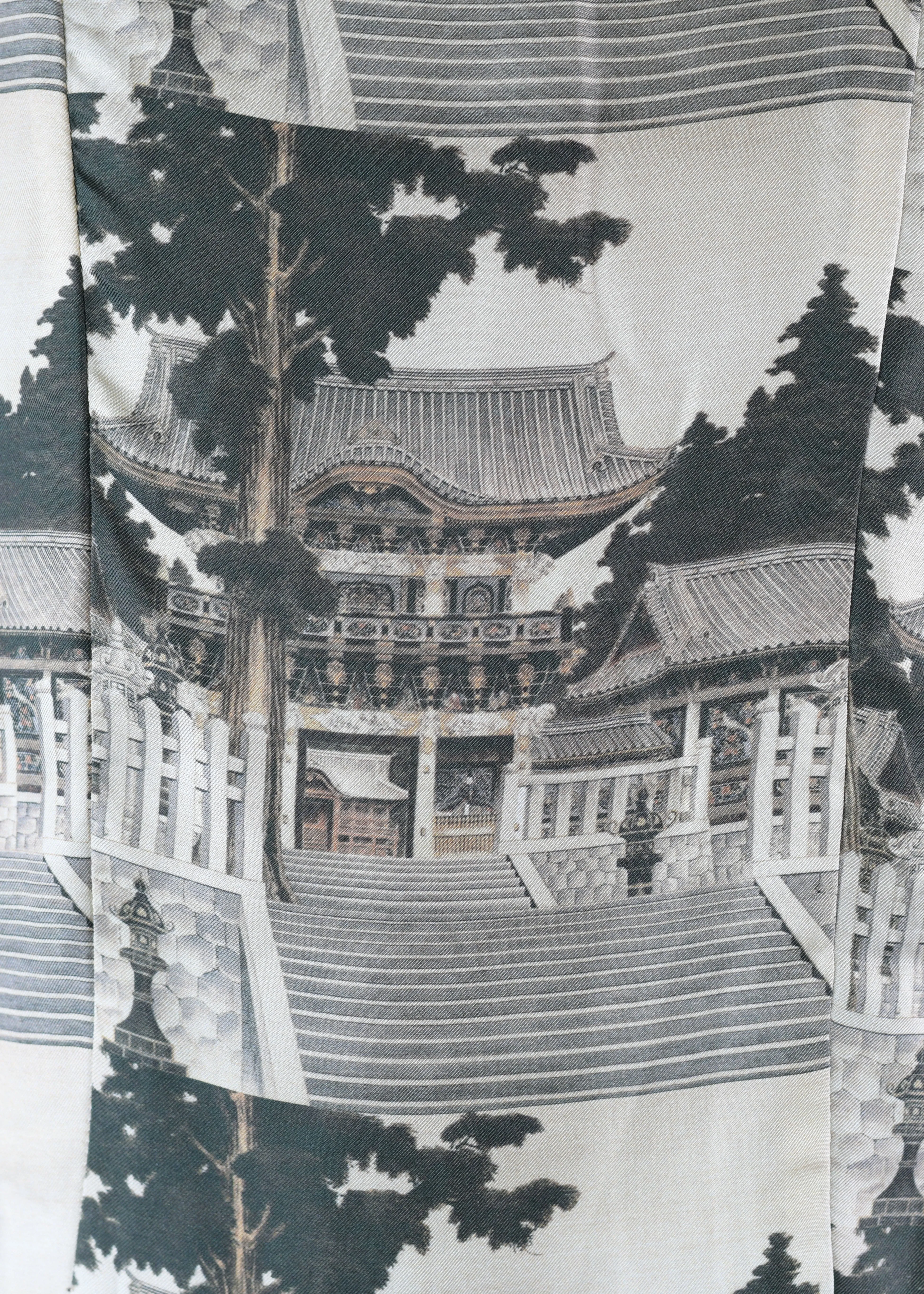 cashmere slope shoulder round neck jacket- long (scout) sold by eskandar product image thumbnail 4