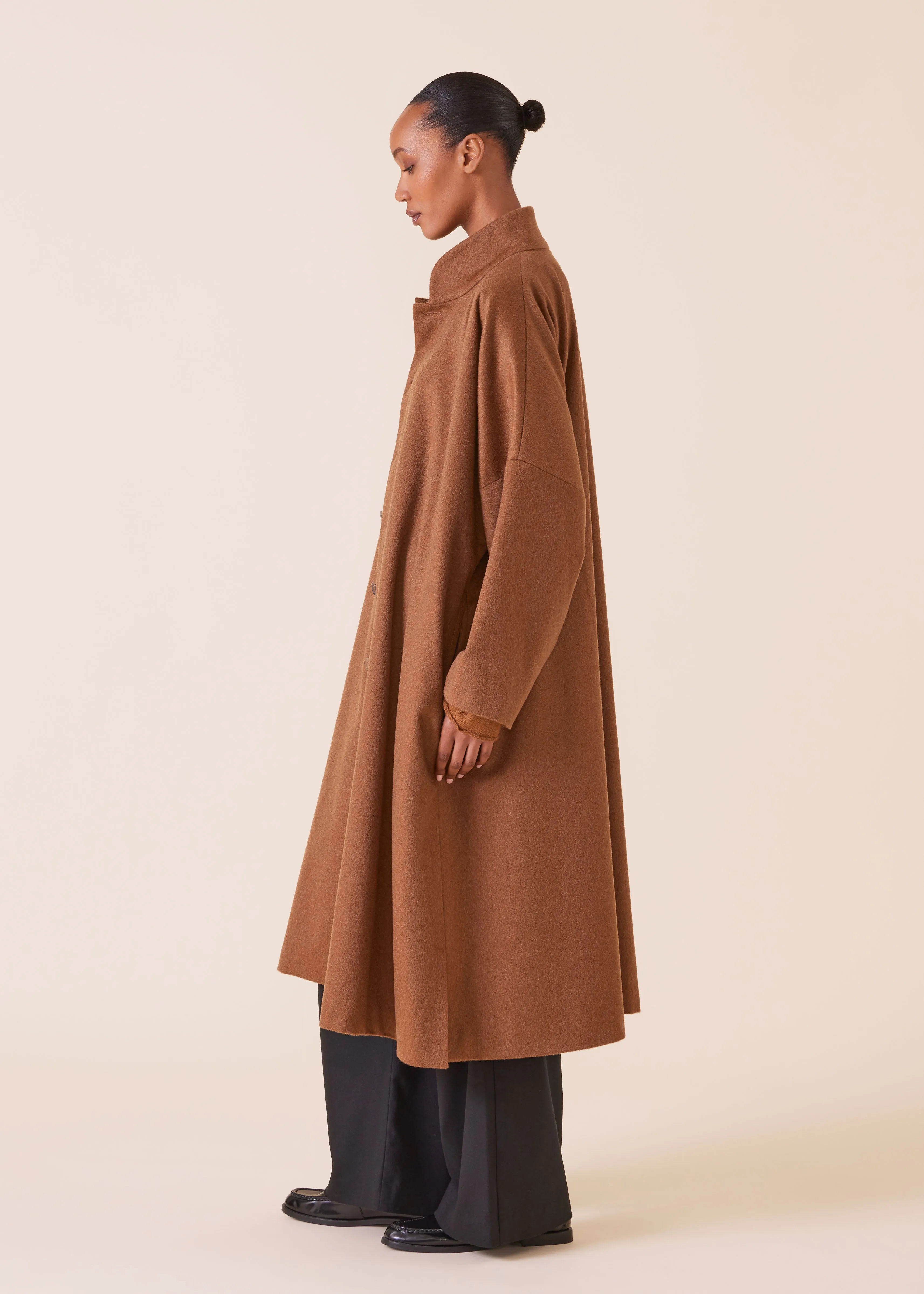 cashmere chinese imperial coat with chinese collar - full length sold by eskandar product image thumbnail 4