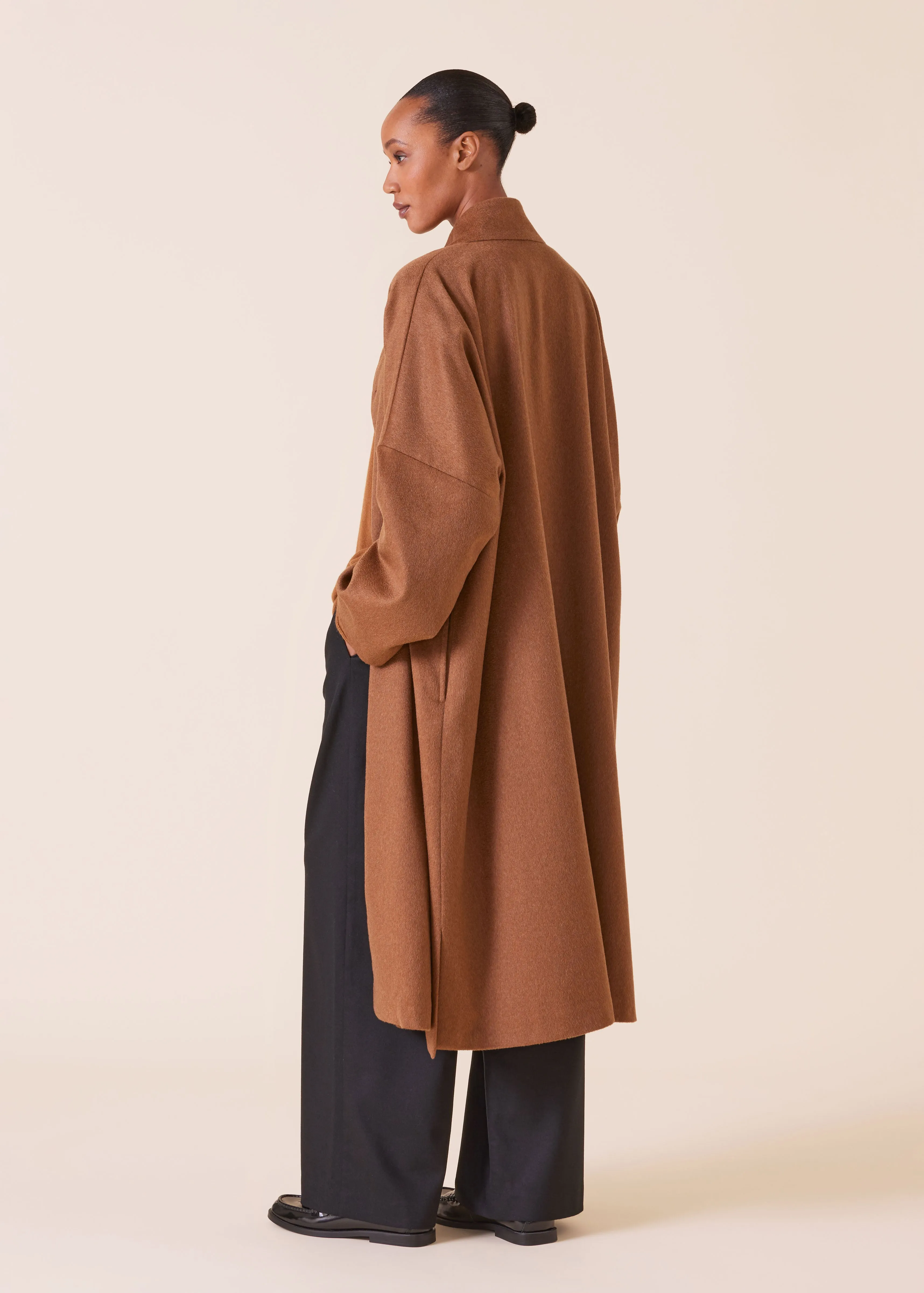 cashmere chinese imperial coat with chinese collar - full length sold by eskandar product image thumbnail 5