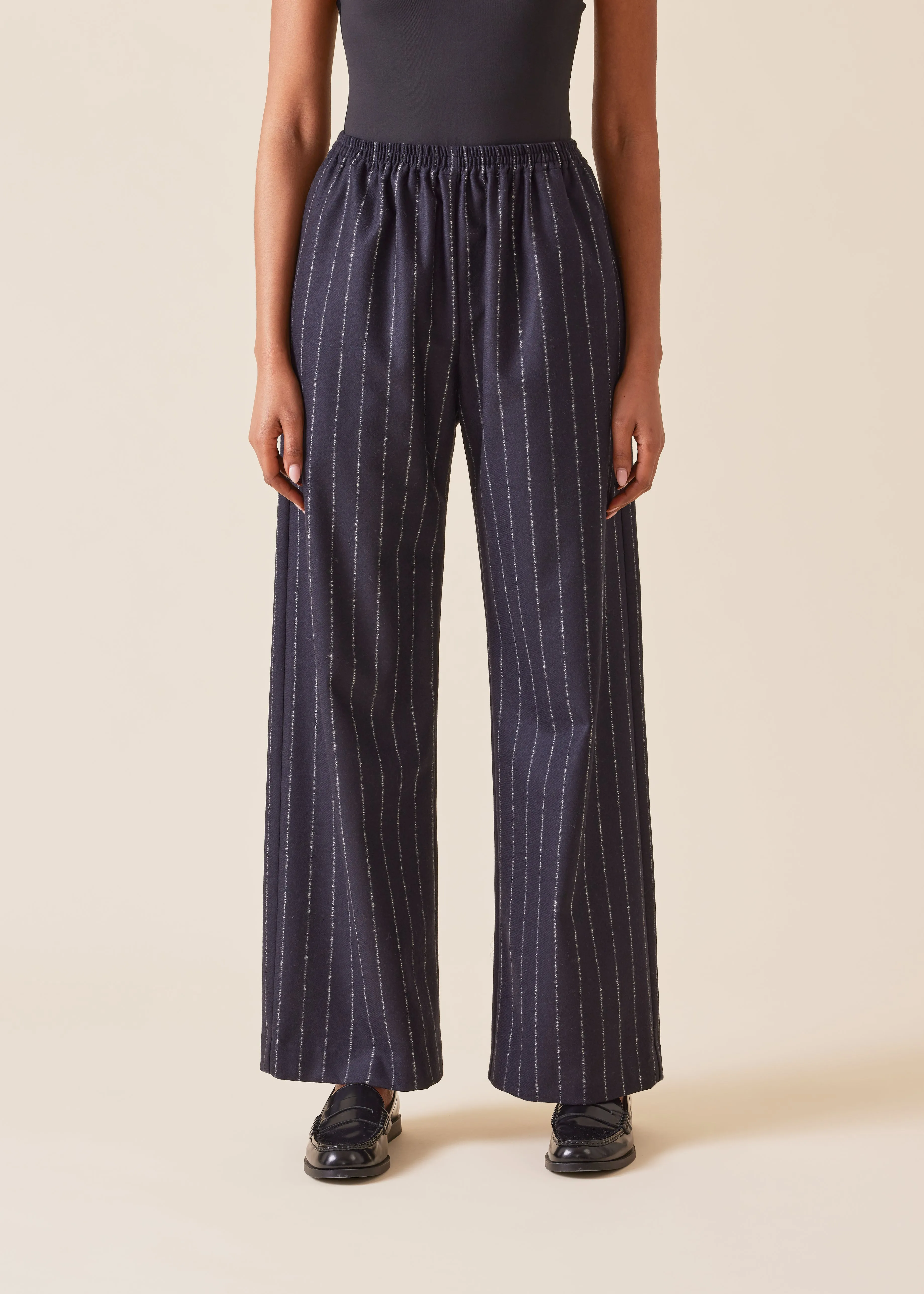 wool cashmere mix trouser sold by eskandar