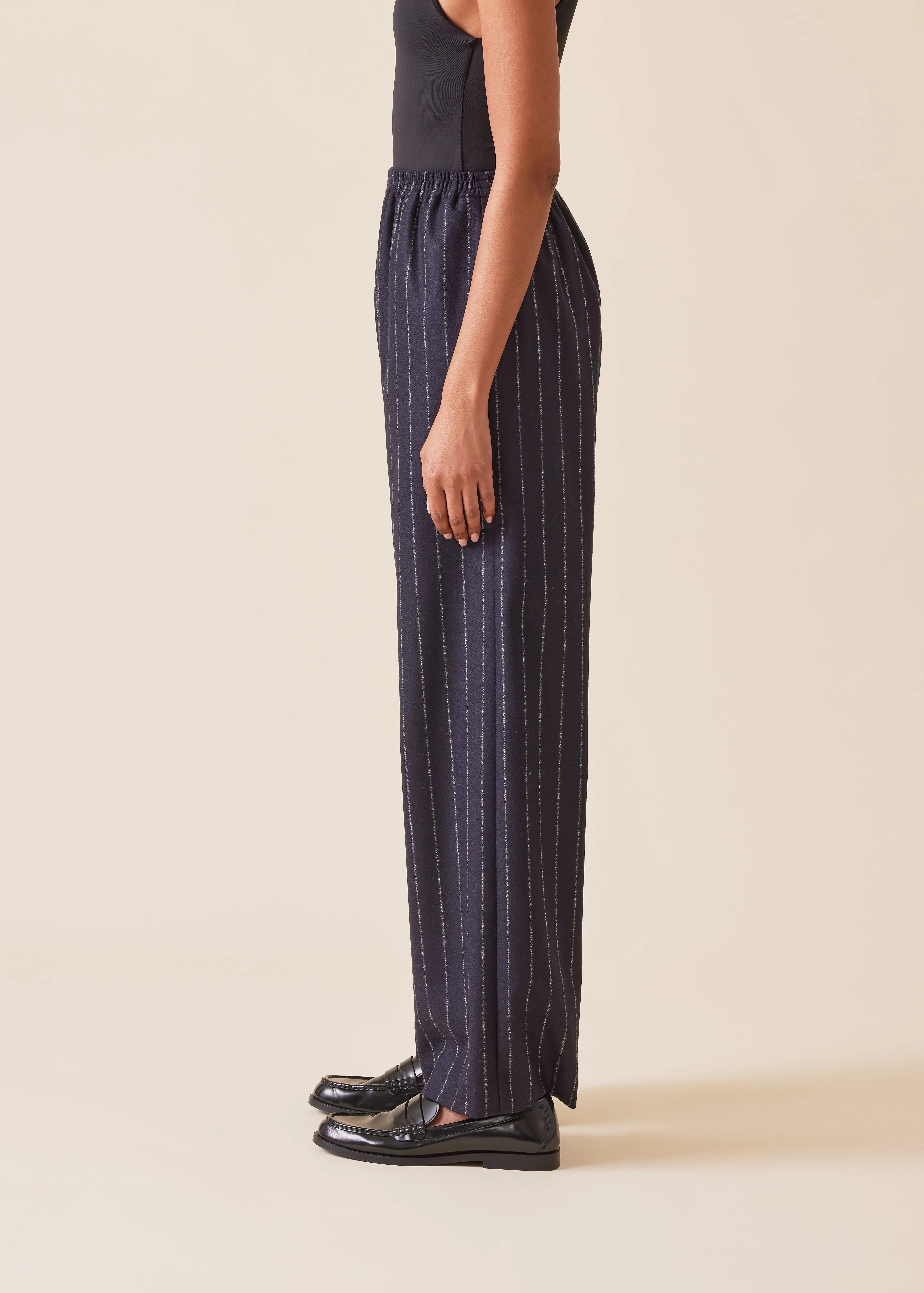 wool cashmere mix trouser sold by eskandar product image thumbnail 2